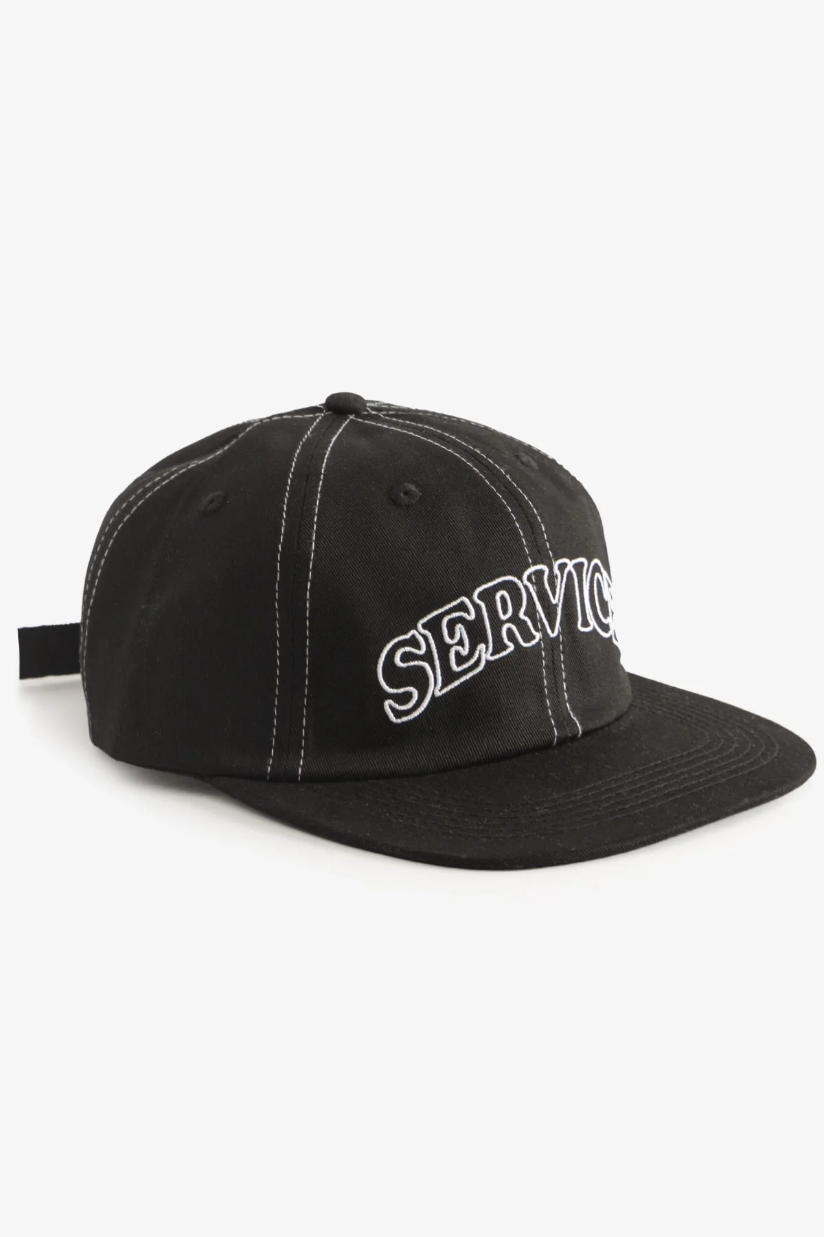 Service Works - Arch Logo Contrast Stitch Cap - Black