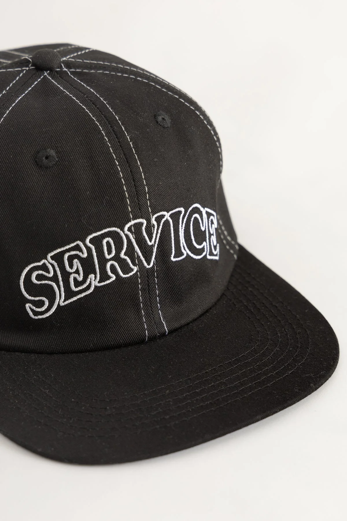 Service Works - Arch Logo Contrast Stitch Cap - Black - Image 2