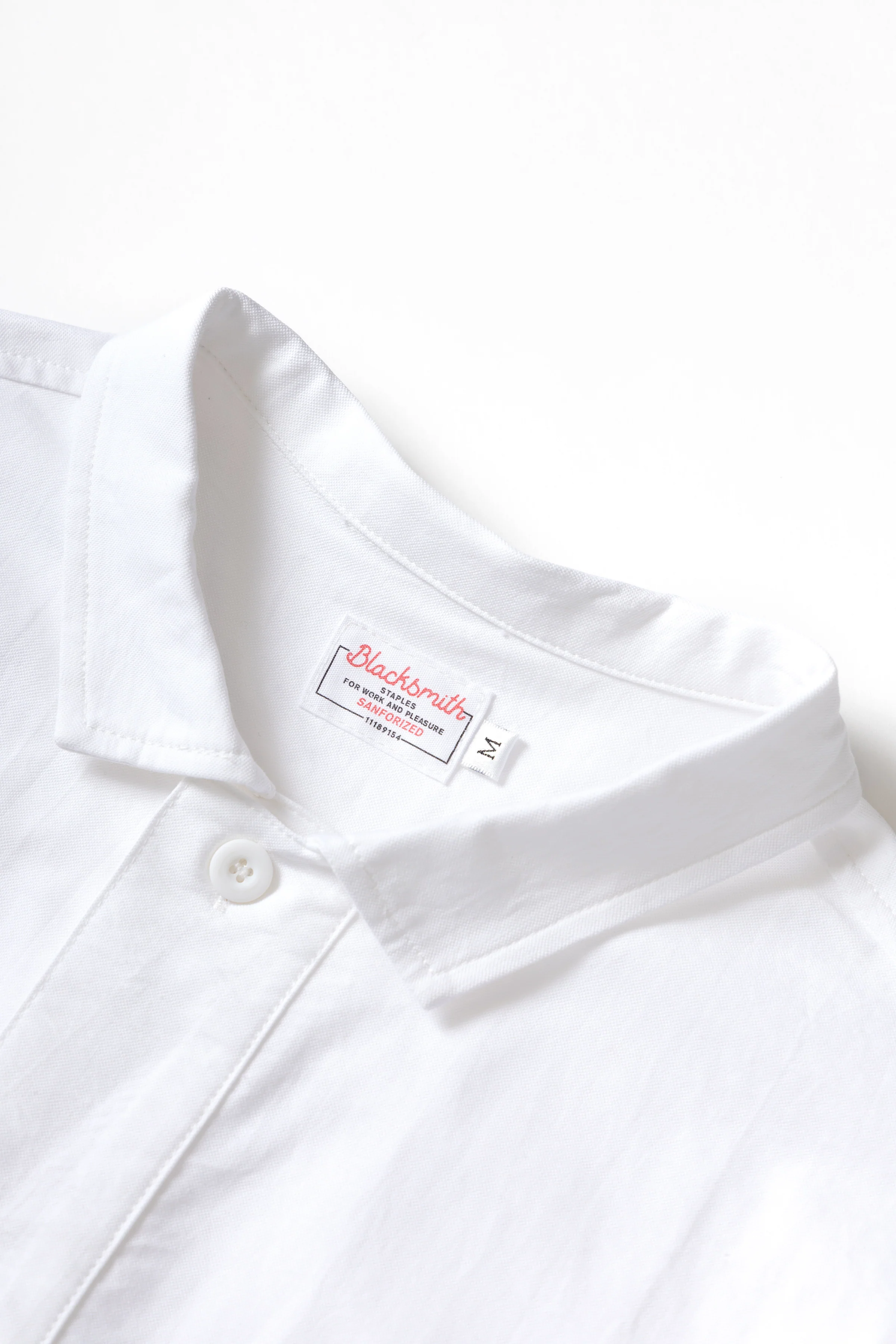 Blacksmith - 'Boxford' Short Sleeve Utility Shirt - White - Image 7