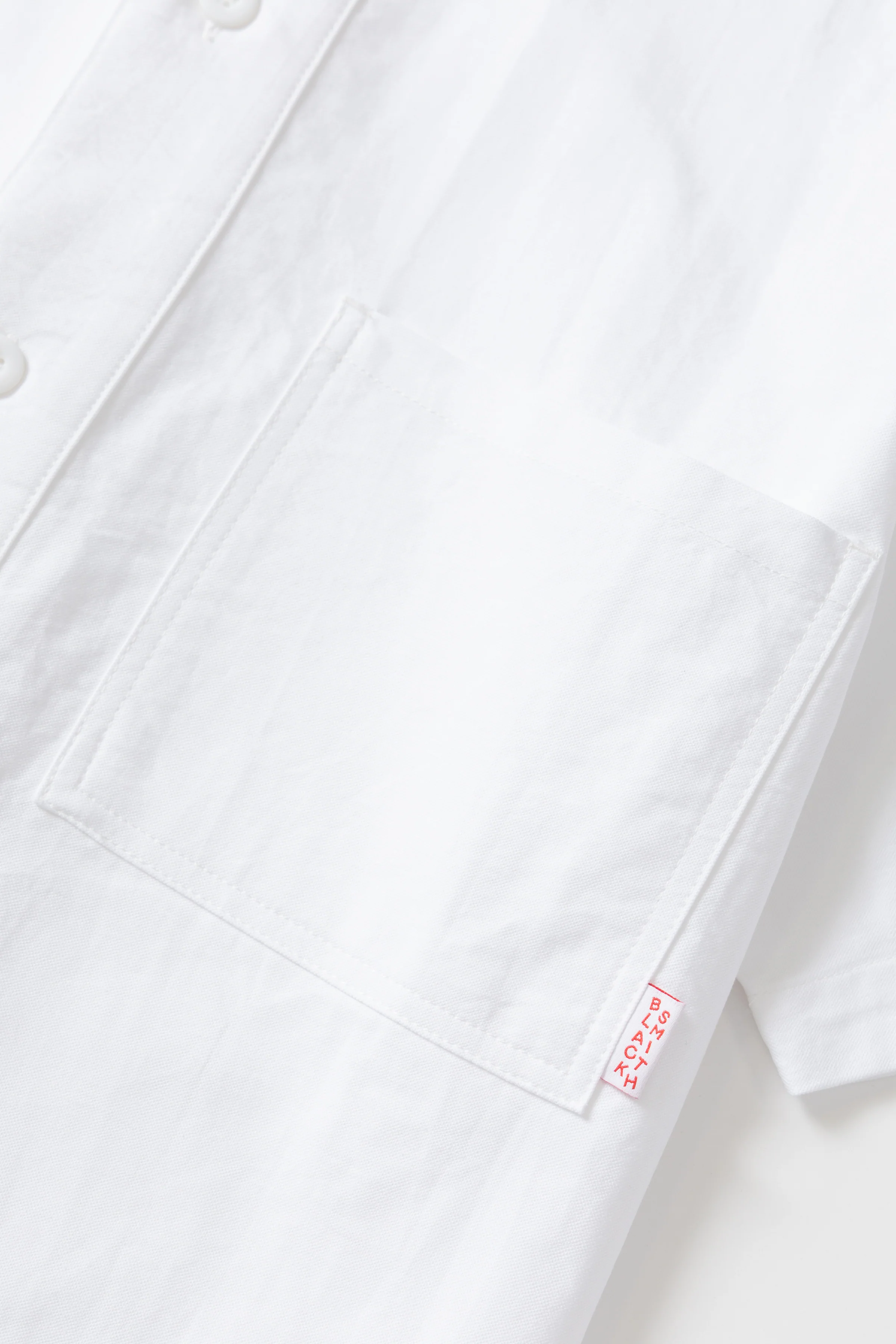 Blacksmith - 'Boxford' Short Sleeve Utility Shirt - White - Image 8