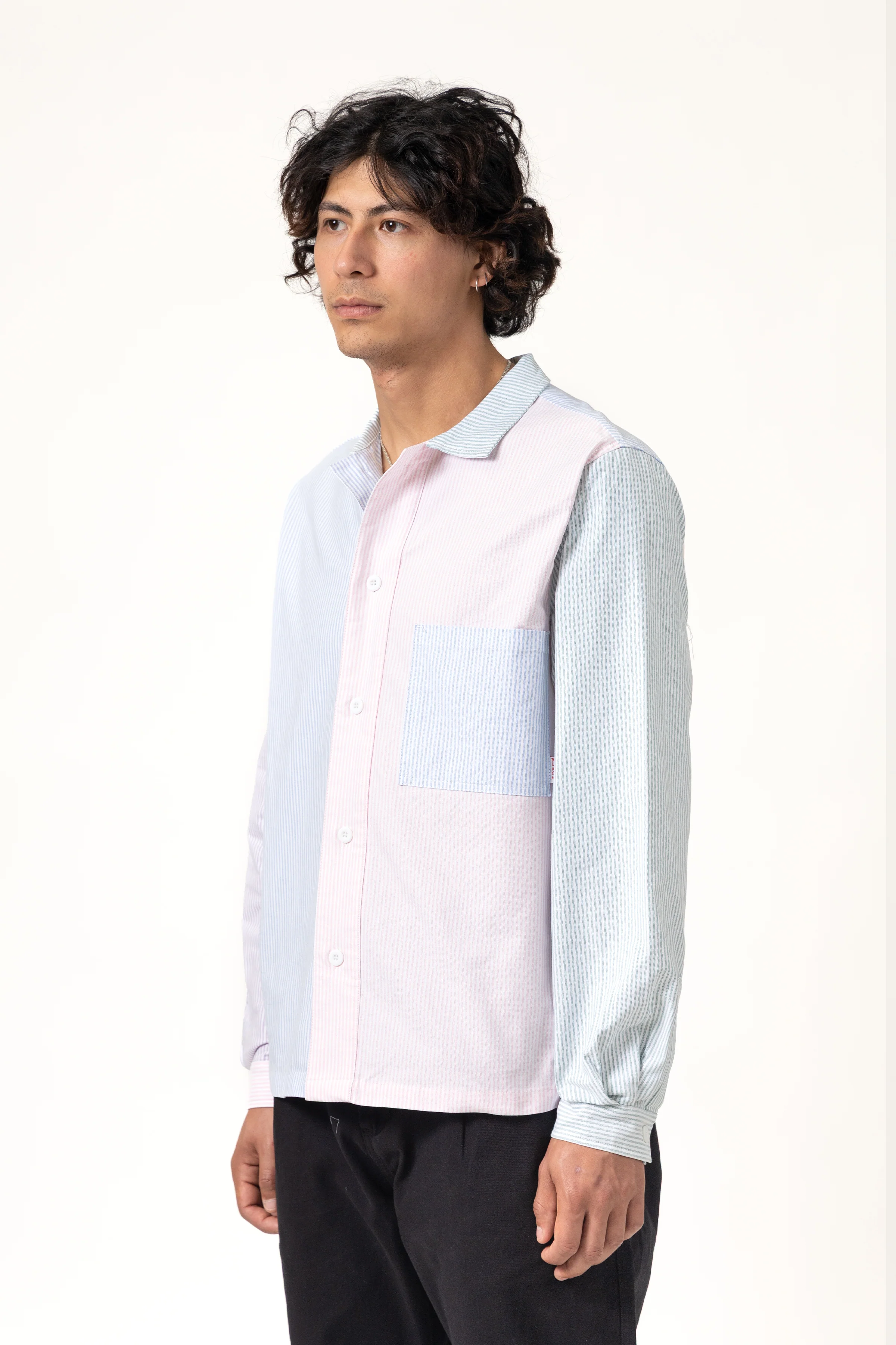 Blacksmith - 'Boxford' Utility Shirt - Crazy Stripe - Image 3