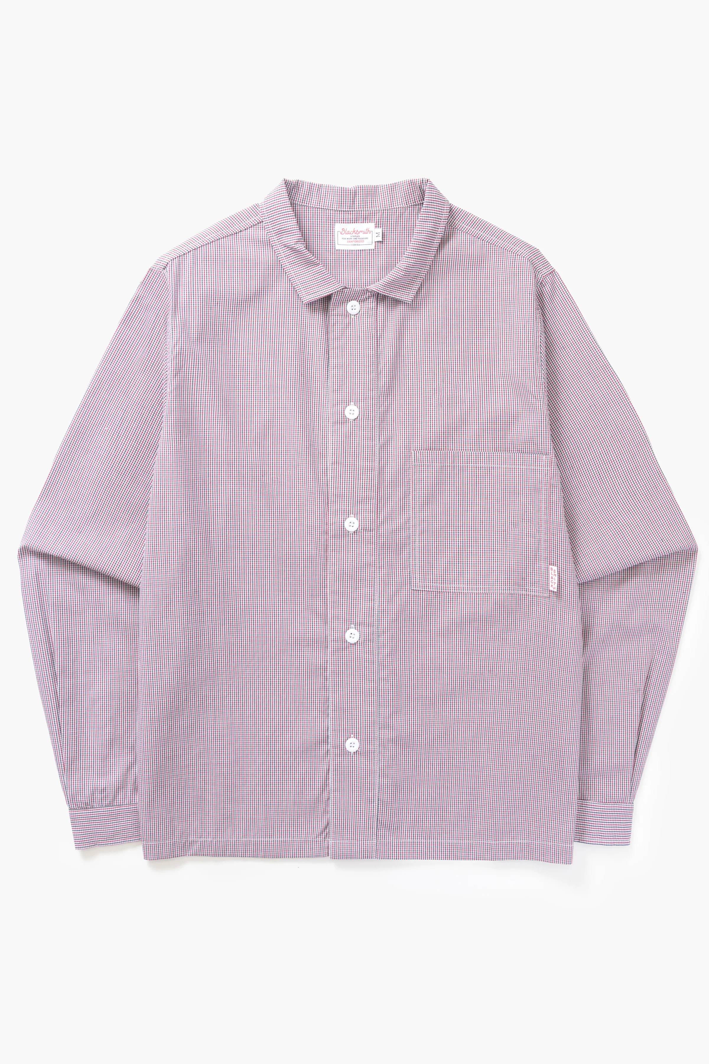 Blacksmith - 'Boxford' Utility Shirt - Red Check