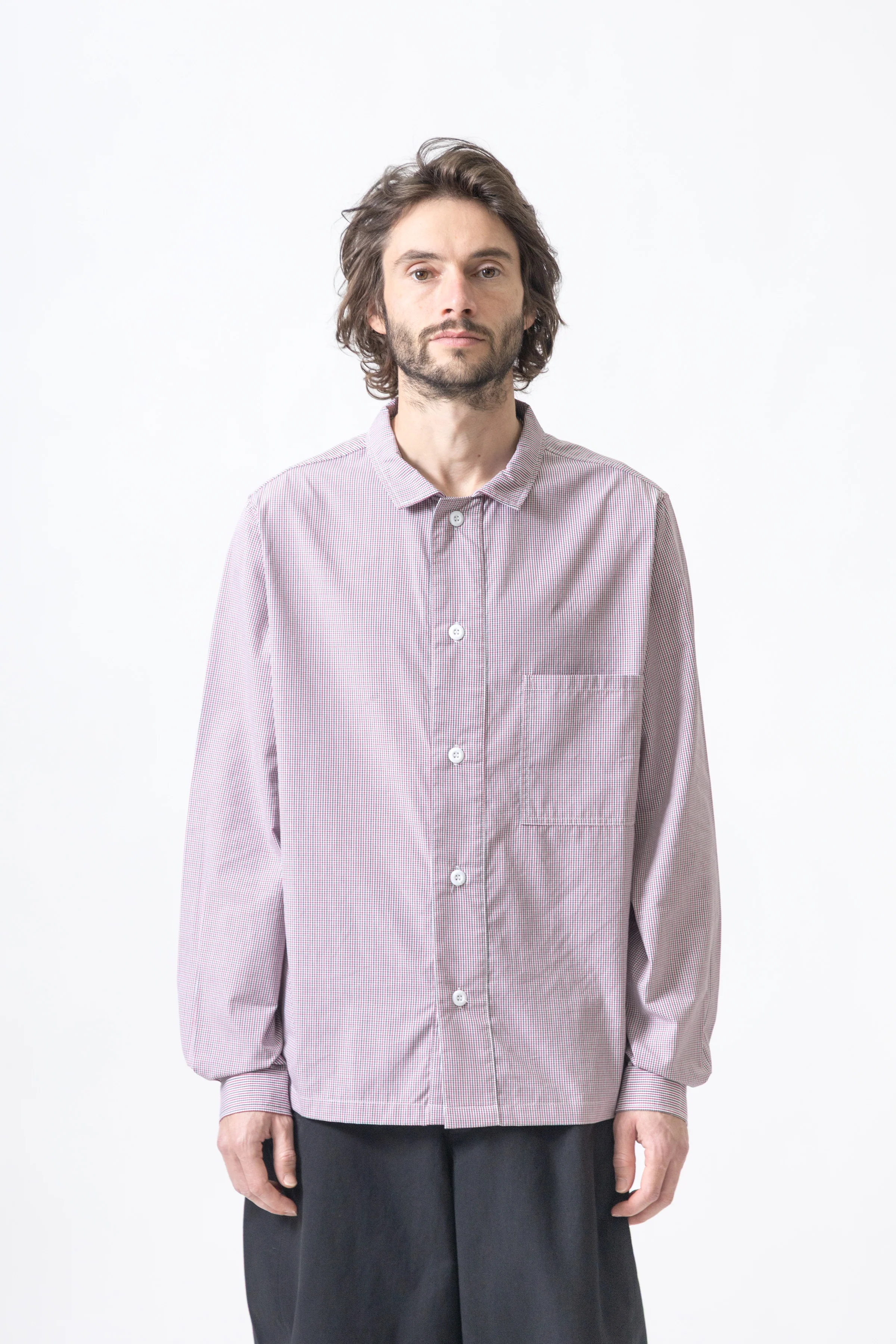 Blacksmith - 'Boxford' Utility Shirt - Red Check - Image 2