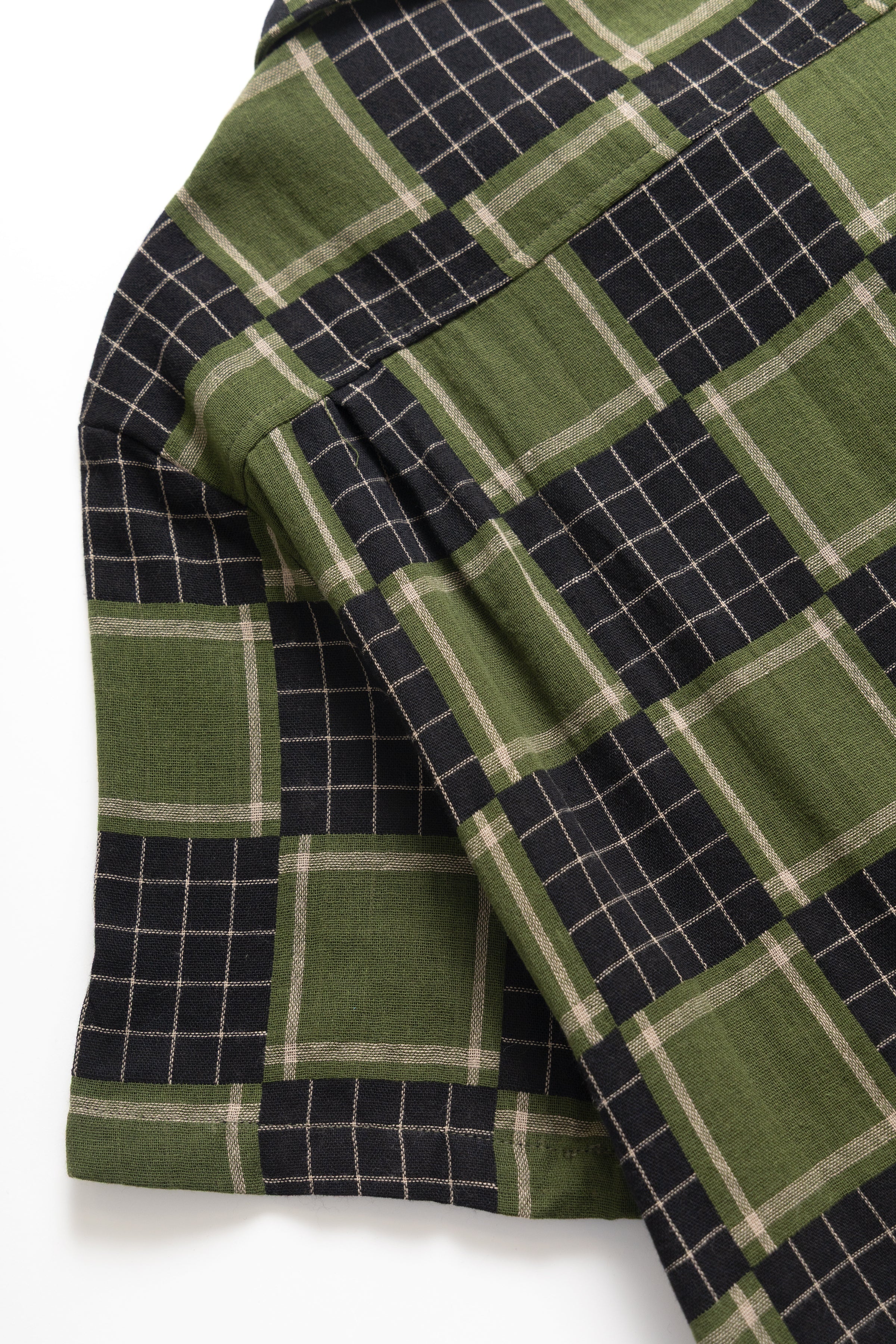 Blacksmith - Check Weave Resort Shirt - Green - Image 5