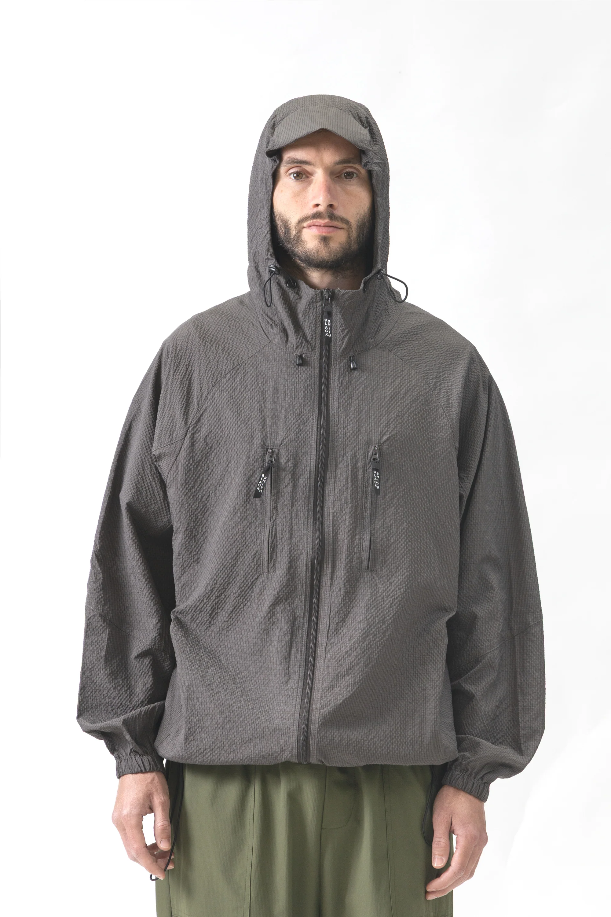 Blacksmith - Crinkle Windbreaker - Grey - Image 2