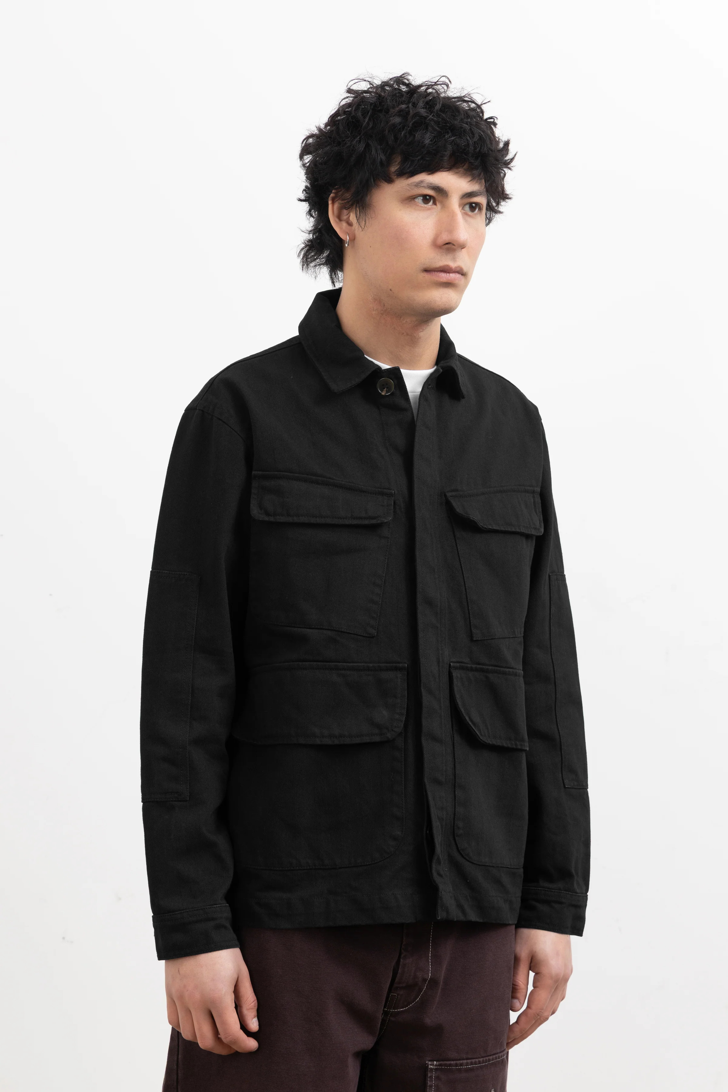 Blacksmith - Herringbone Jungle Jacket - Black - Image 3