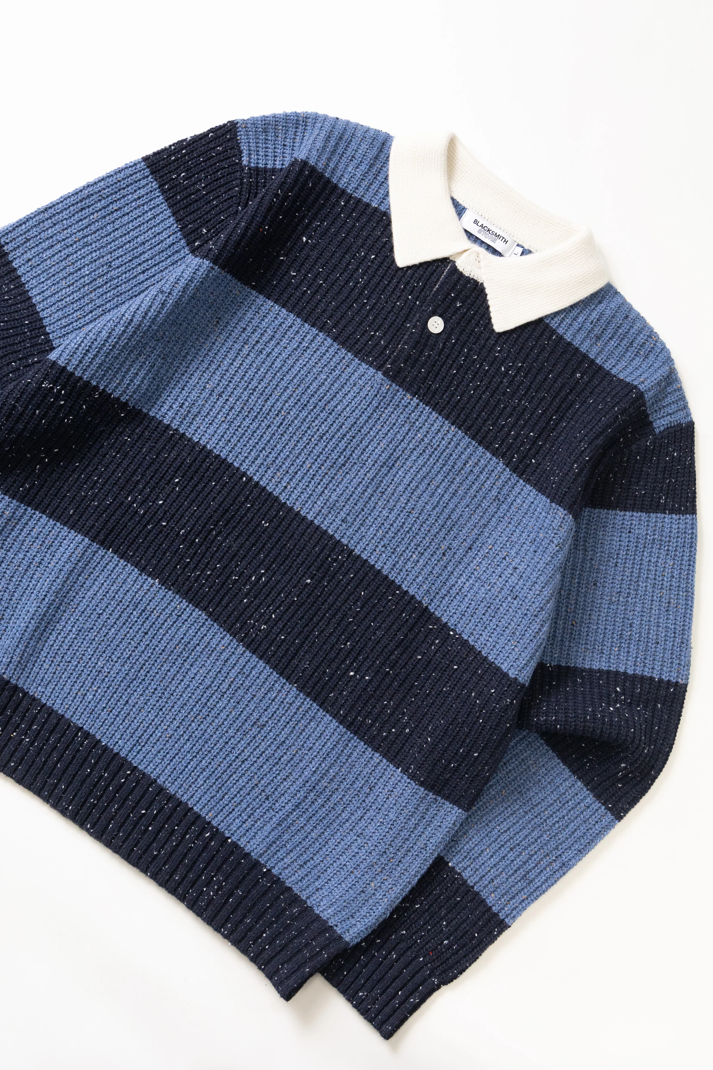 Blacksmith - Knitted Rugby - Blue - Image 6