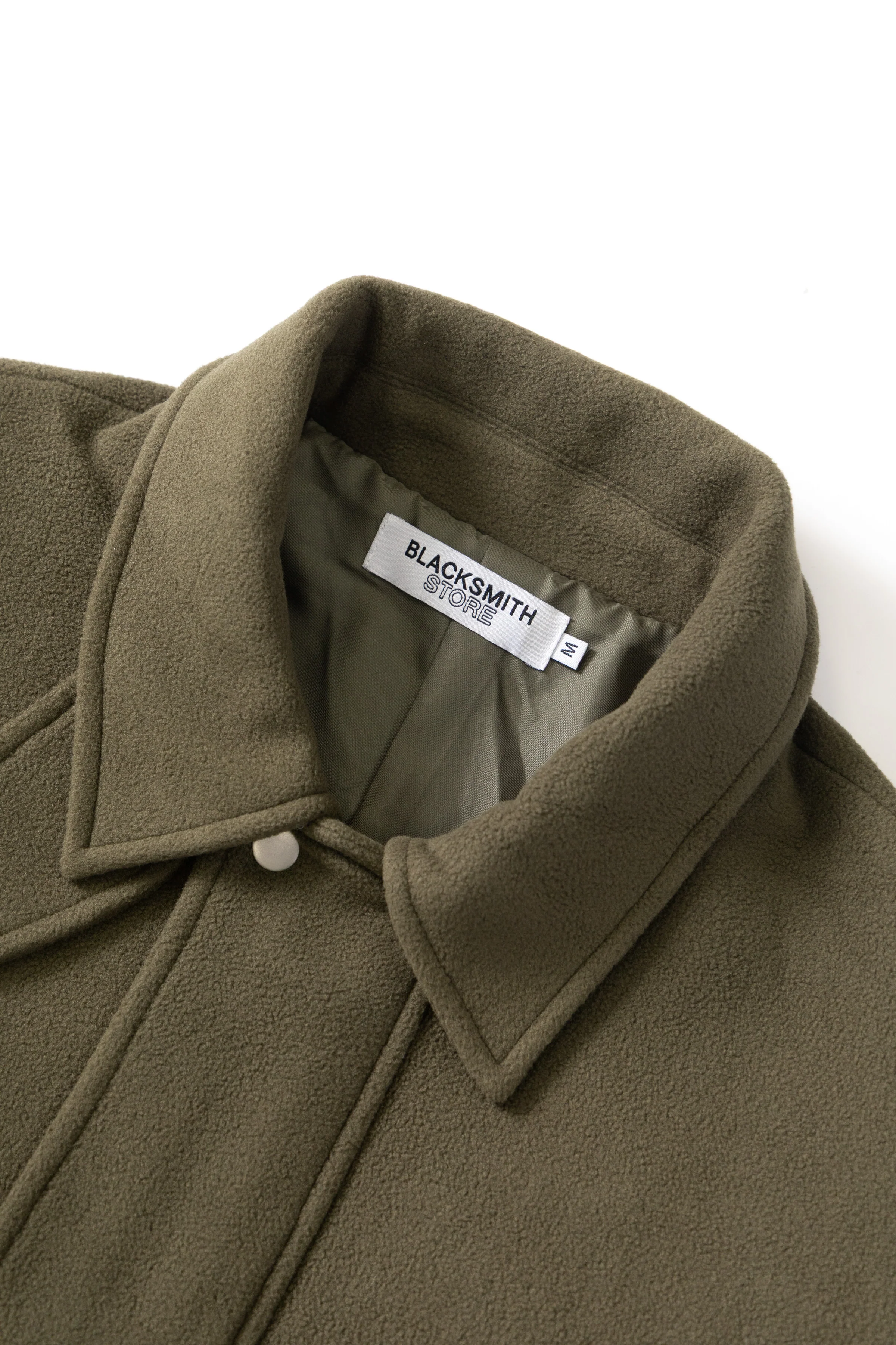 Blacksmith - Polar Fleece Warm Up Jacket - Olive - Image 7