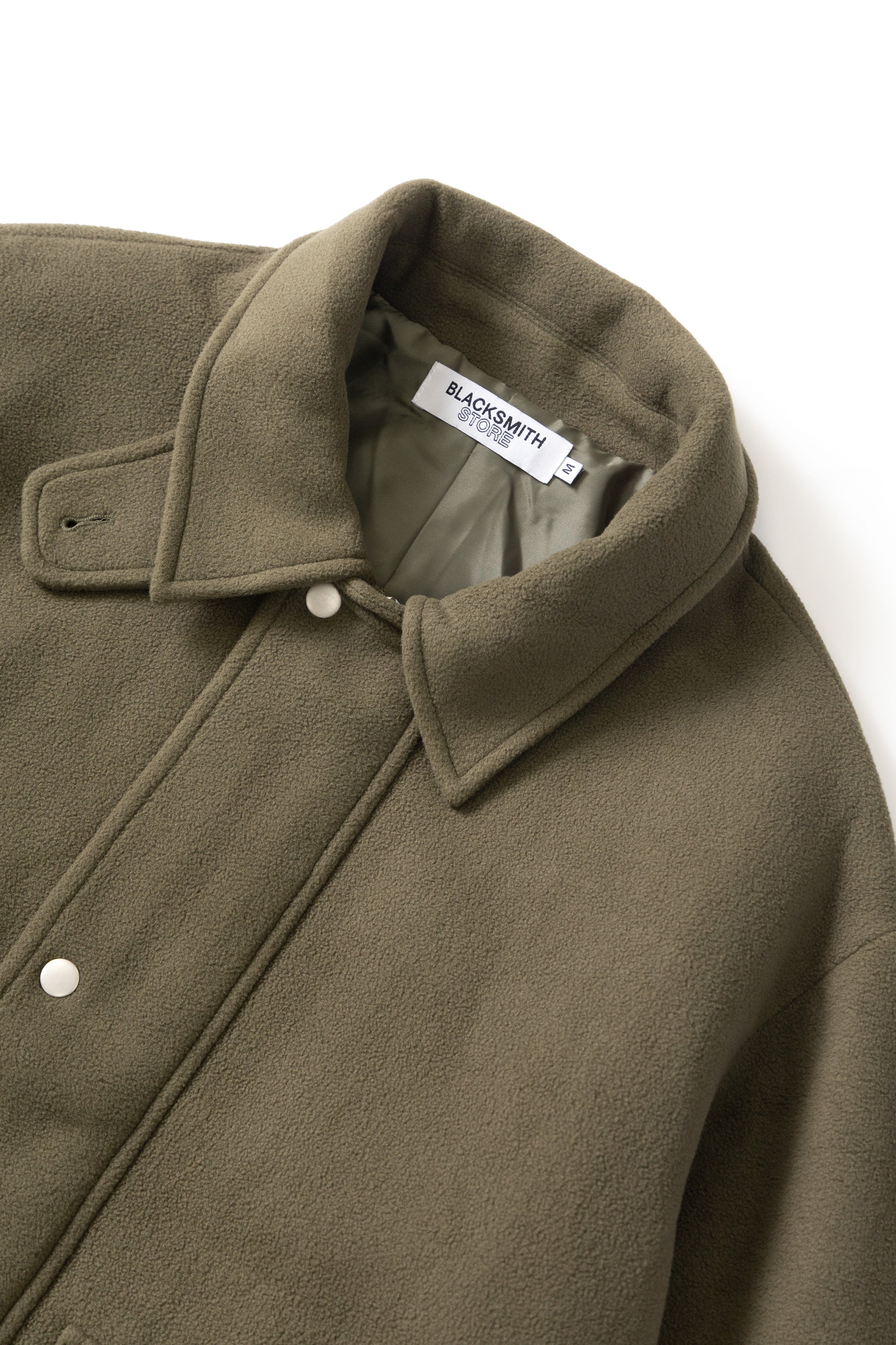 Blacksmith - Polar Fleece Warm Up Jacket - Olive - Image 9