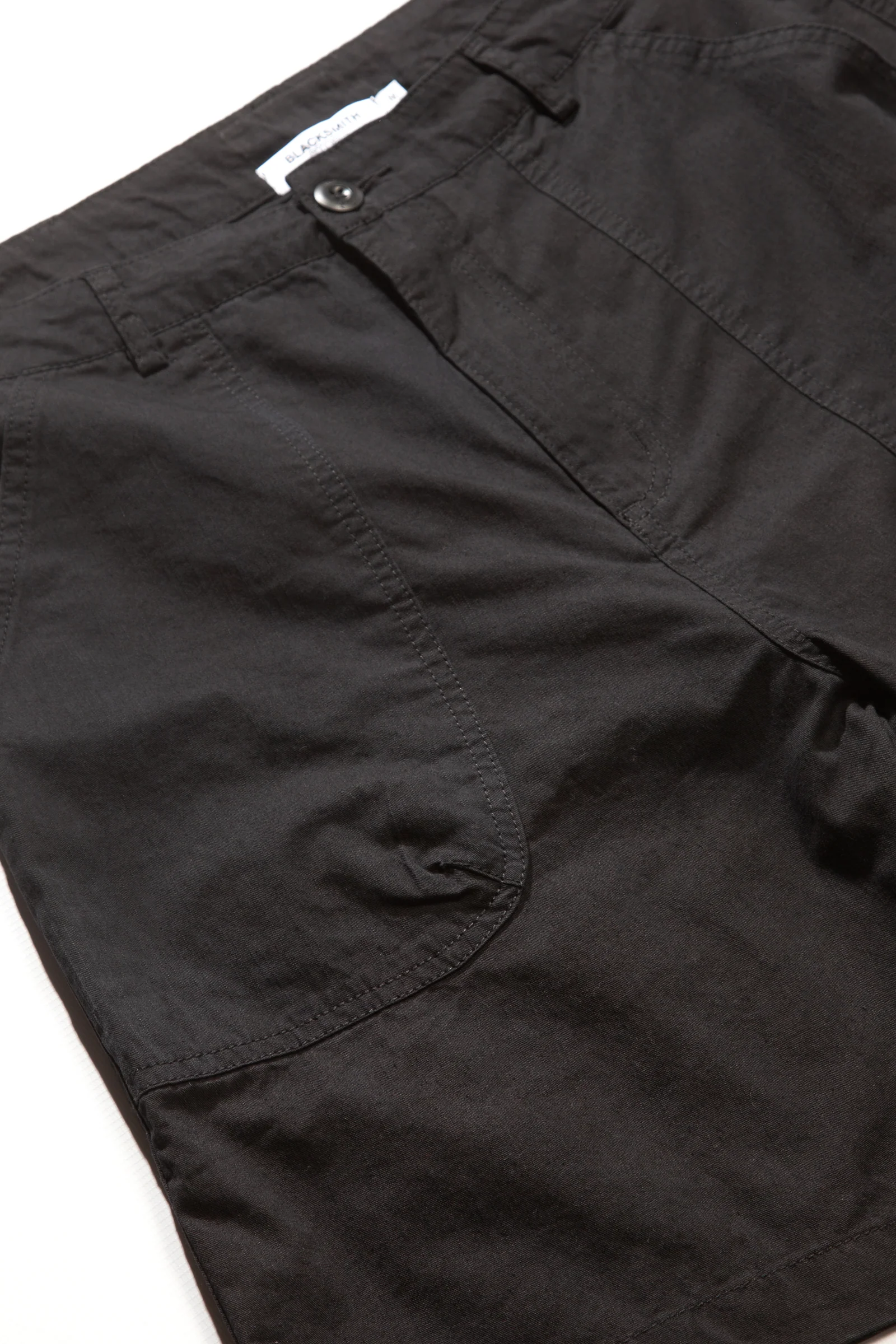 Blacksmith - Sateen Fatigue Shorts - Black - Image 3