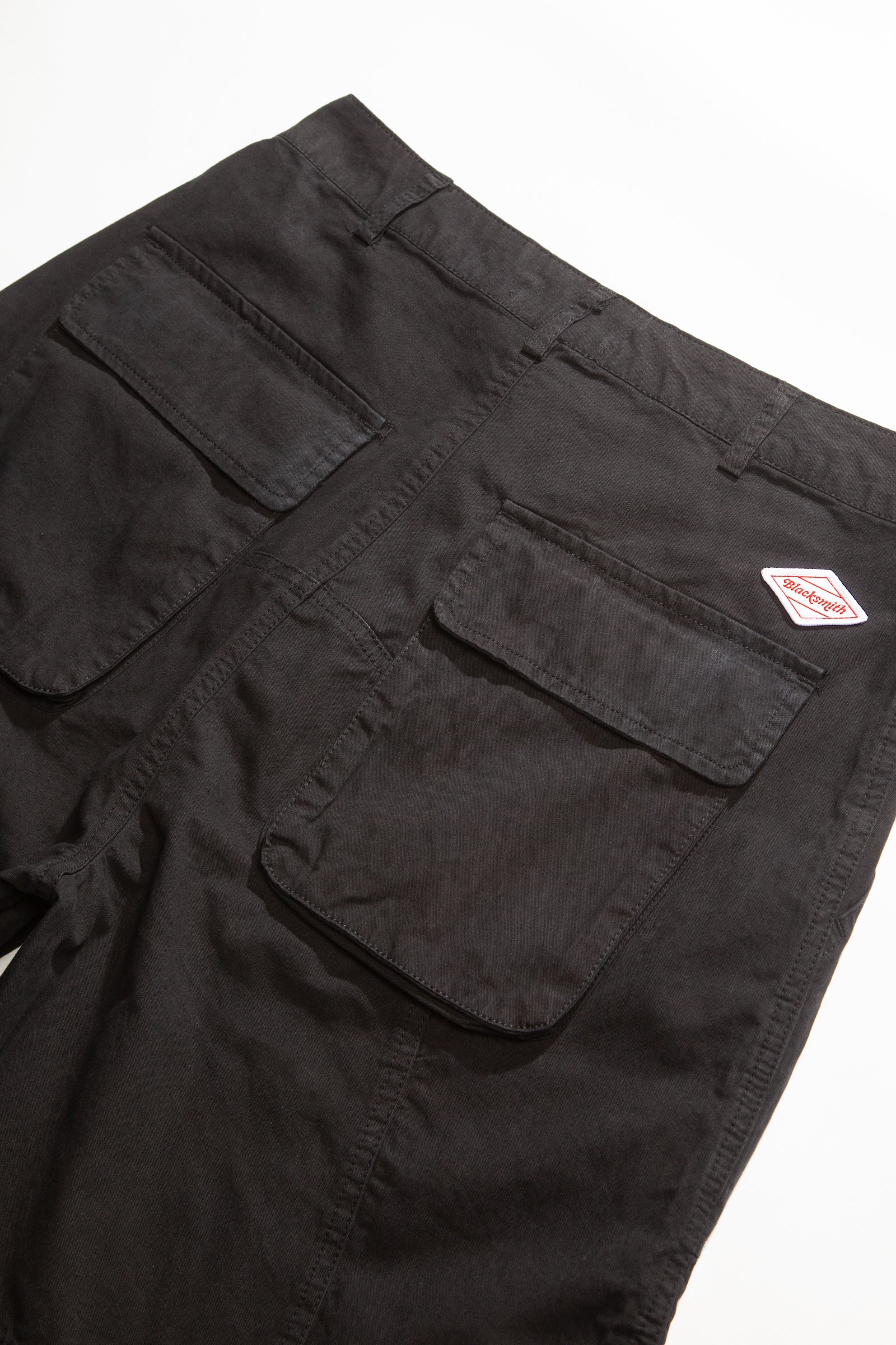 Blacksmith - Sateen Fatigue Shorts - Black - Image 5
