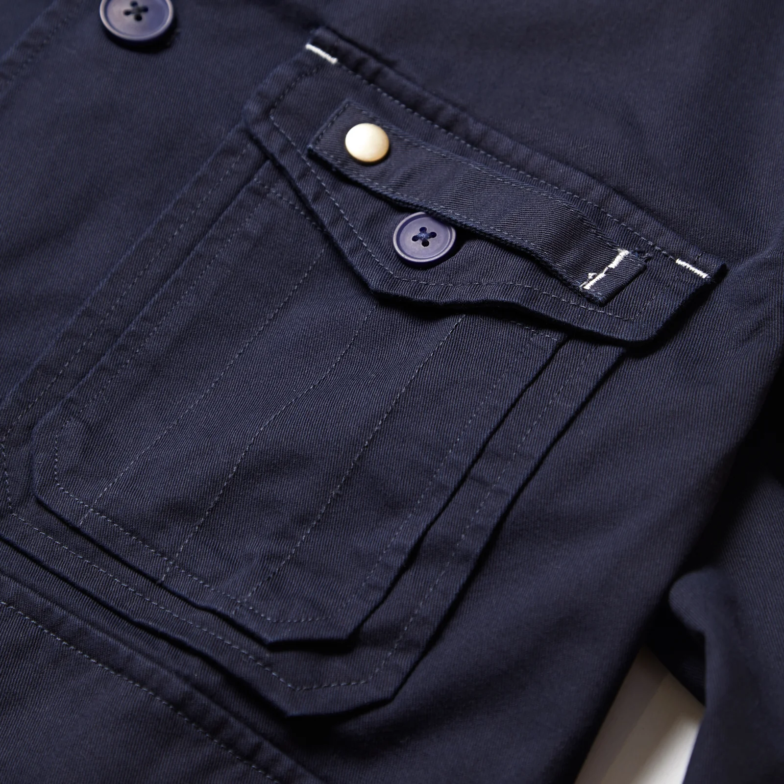 Blacksmith - Shawl Collar Work Jacket - Navy - Image 4