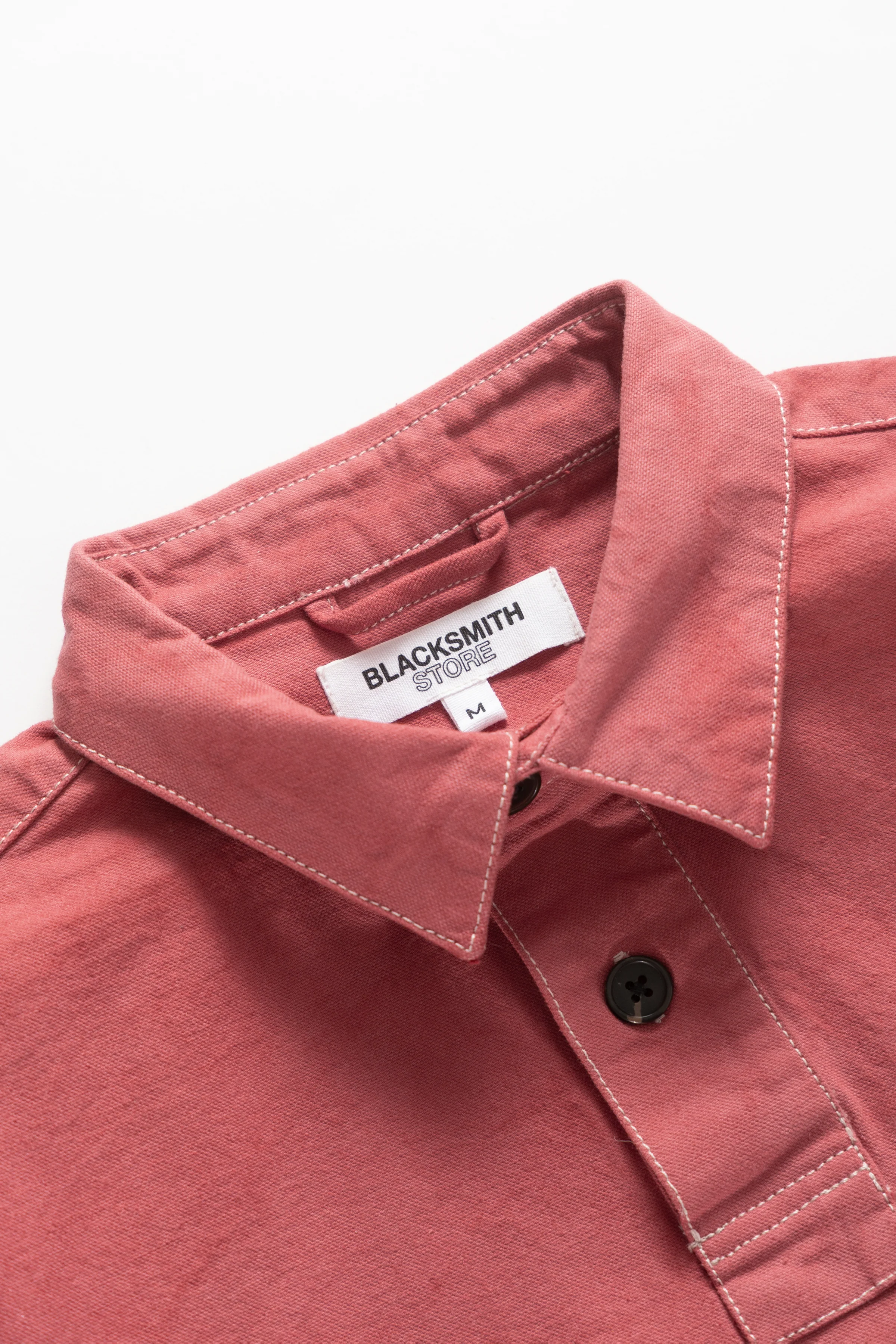 Blacksmith - Twill Two Button Popover - Coral - Image 10