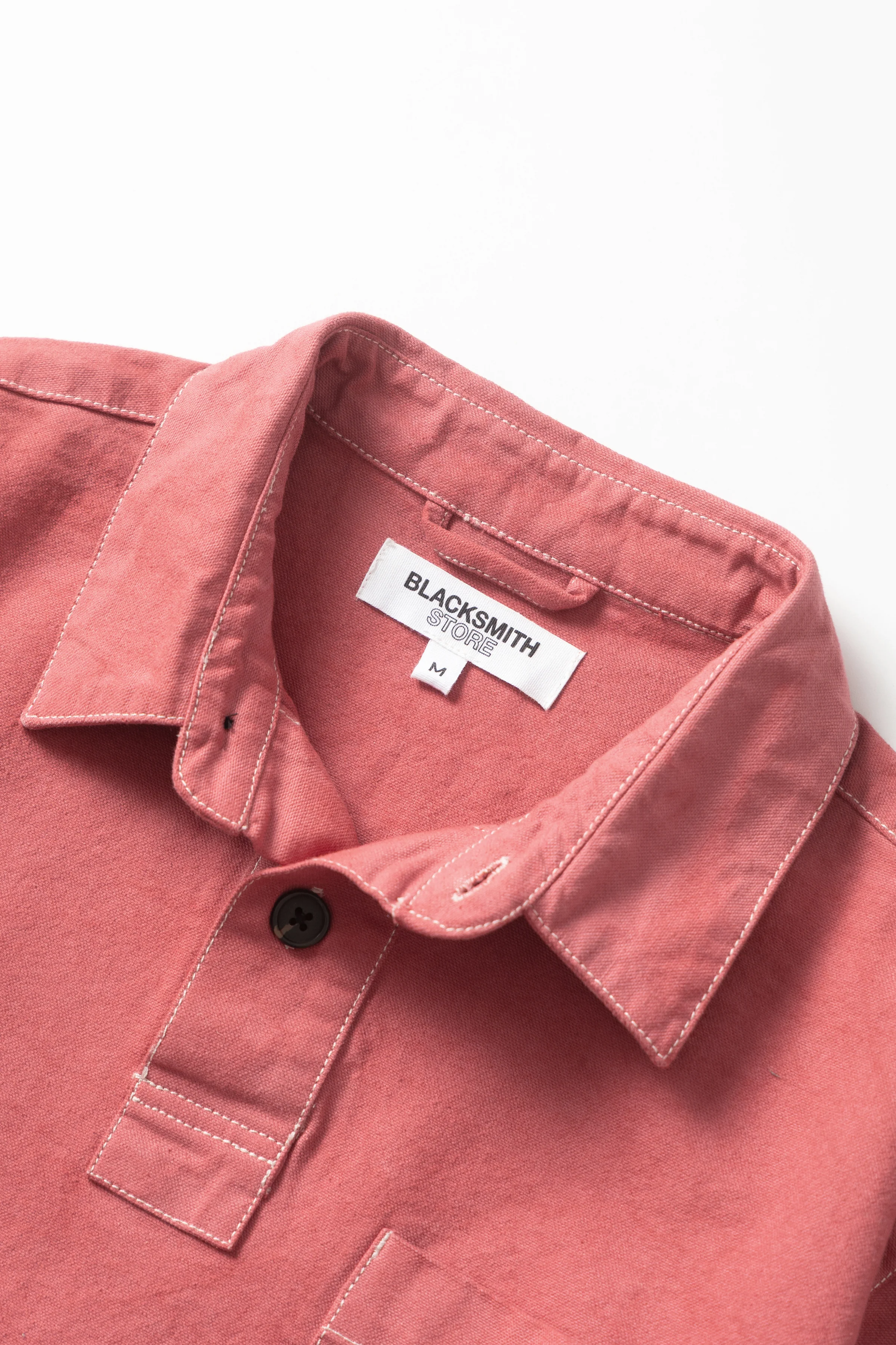 Blacksmith - Twill Two Button Popover - Coral - Image 7