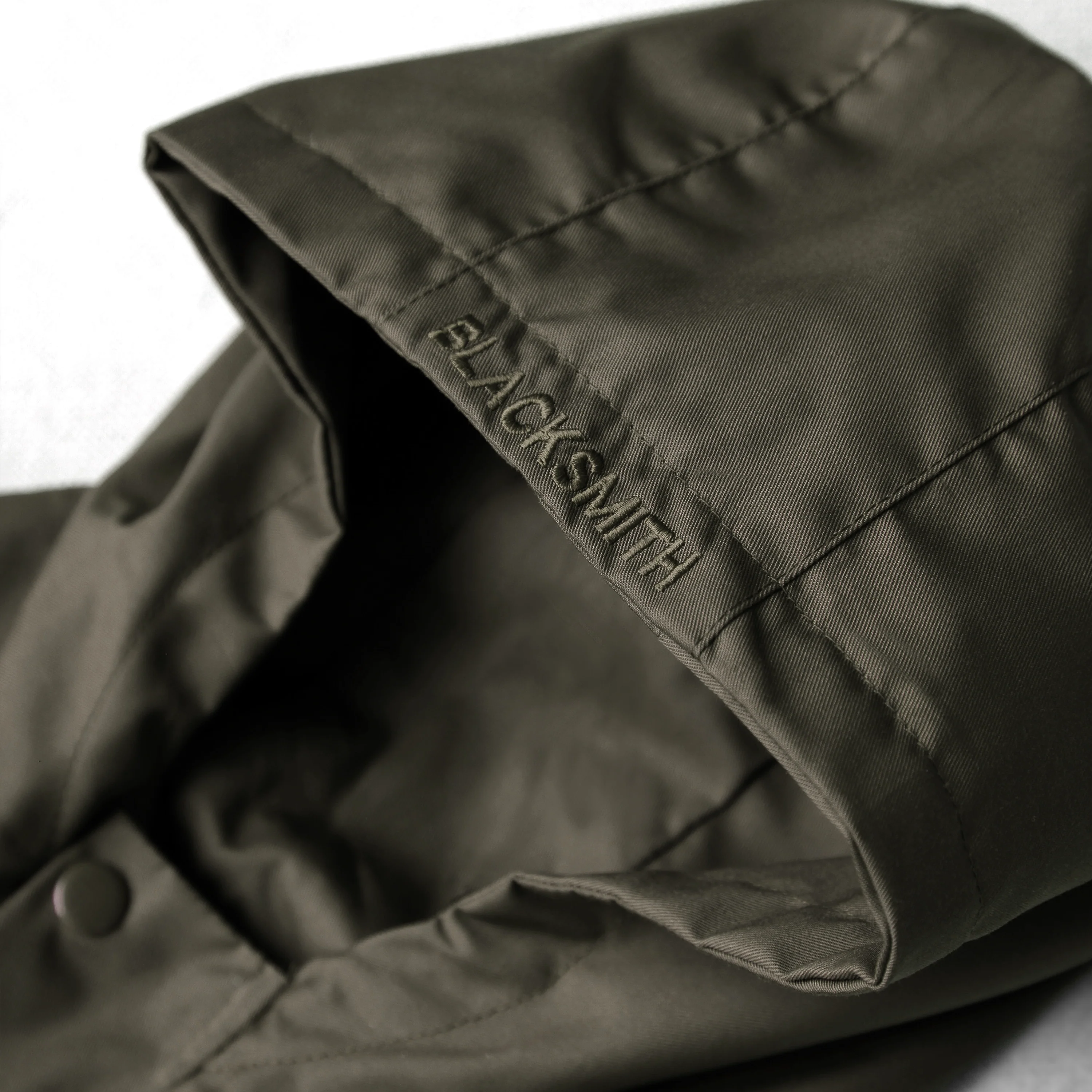 Blacksmith - Two Tone Corduroy/Canvas Pullover - Olive - Image 5