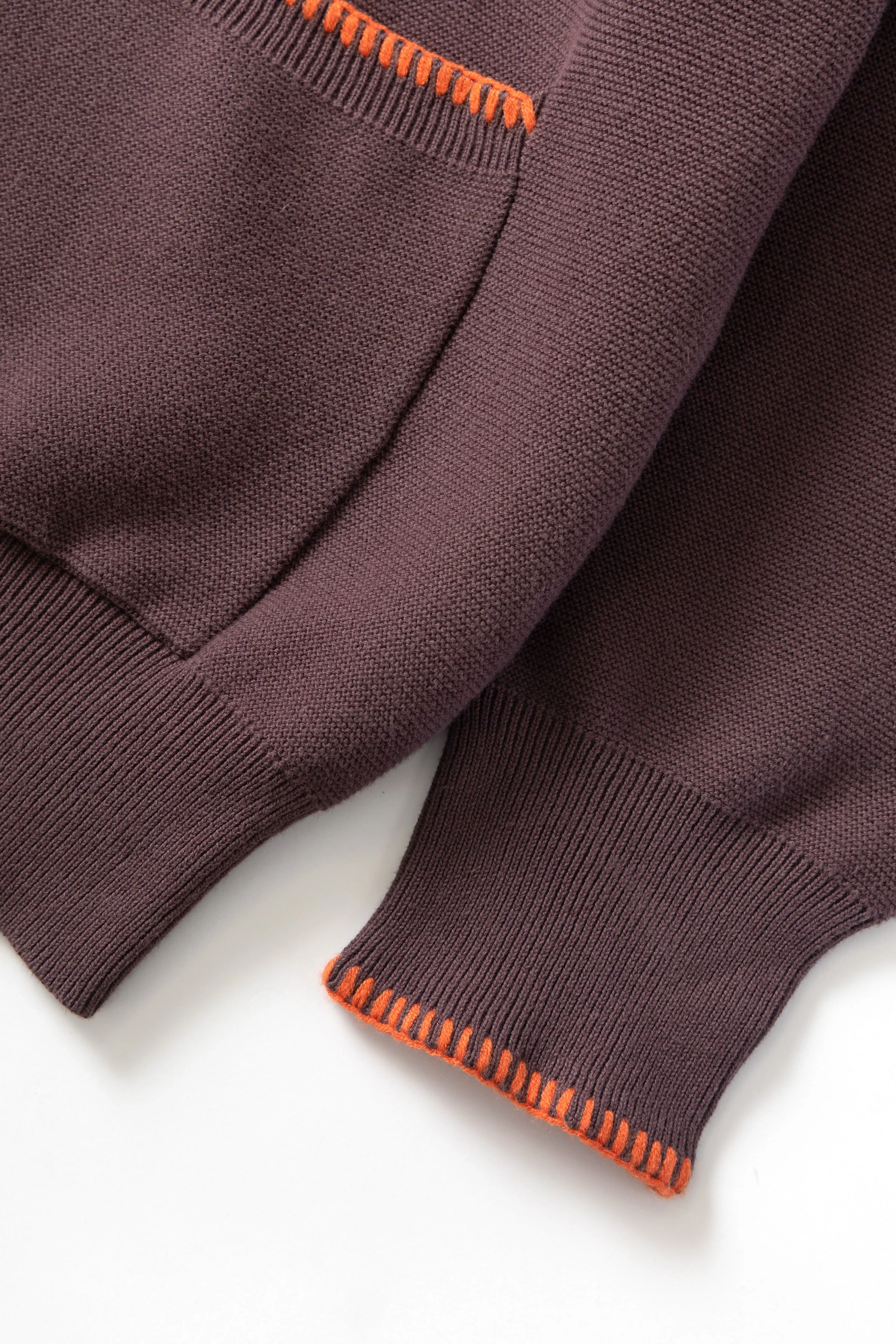 Service Works - Blanket Stitch Cardigan - Brown - Image 6