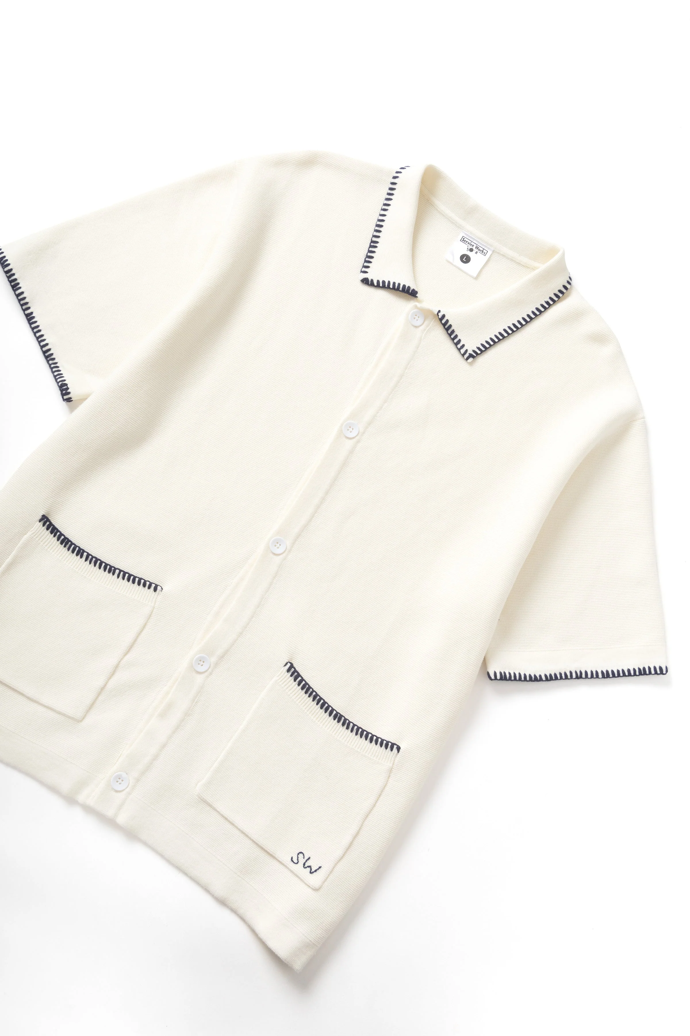 Service Works - Blanket Stitch Knit - Off-White - Image 3