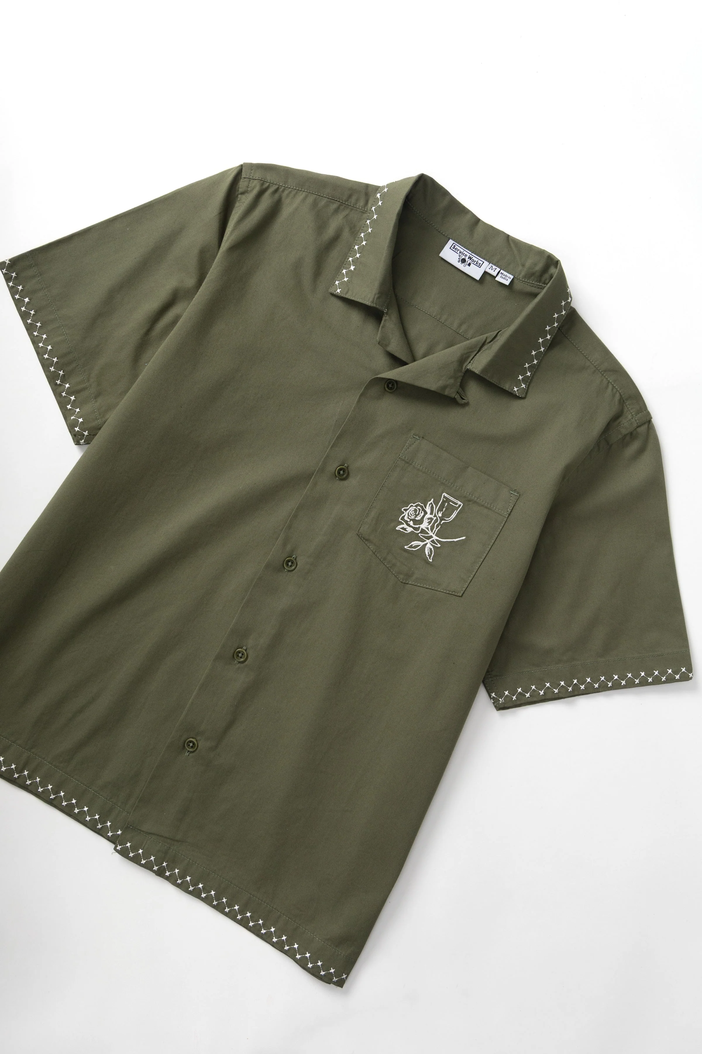 Service Works - Border Shirt - Olive - Image 4