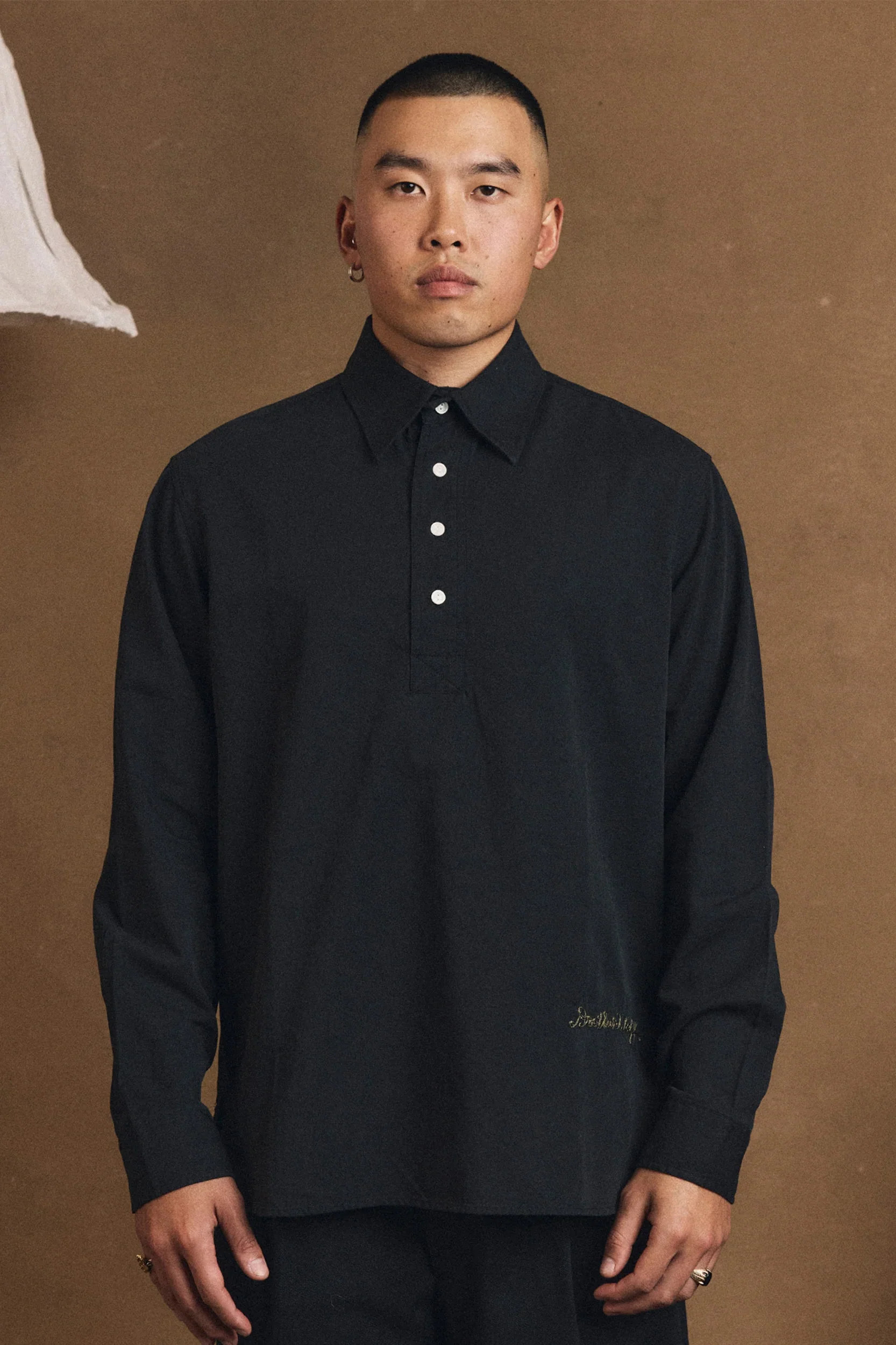 Brotherwolf - Benny Long Sleeve Shirt - Black - Image 2