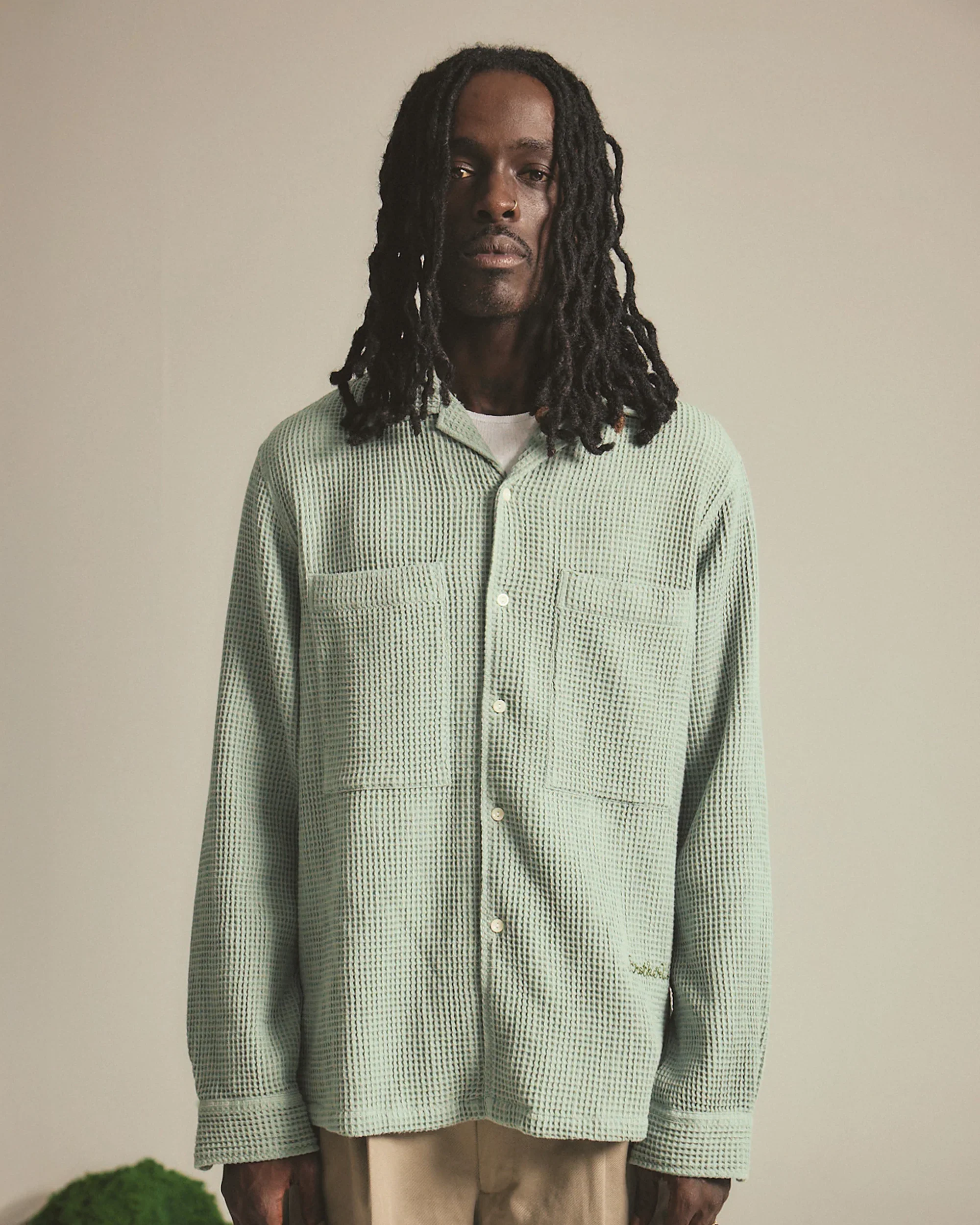 Brotherwolf - Buckley Long Sleeve Shirt - Green - Image 3