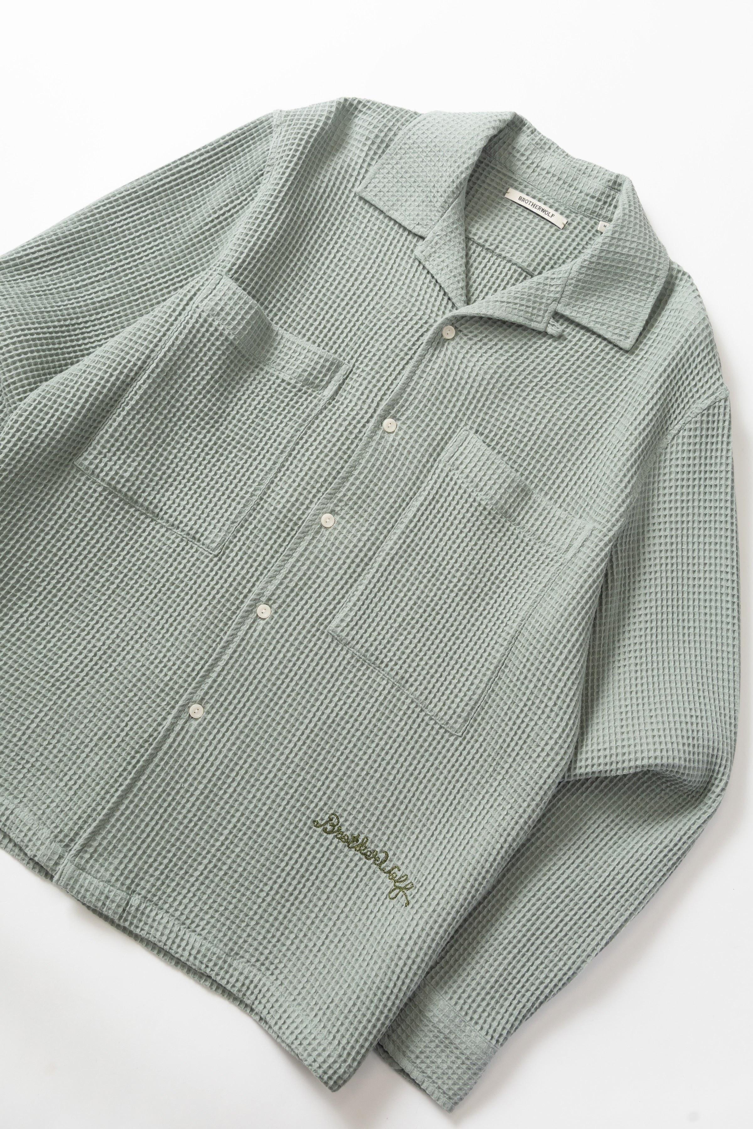 Brotherwolf - Buckley Long Sleeve Shirt - Green - Image 4