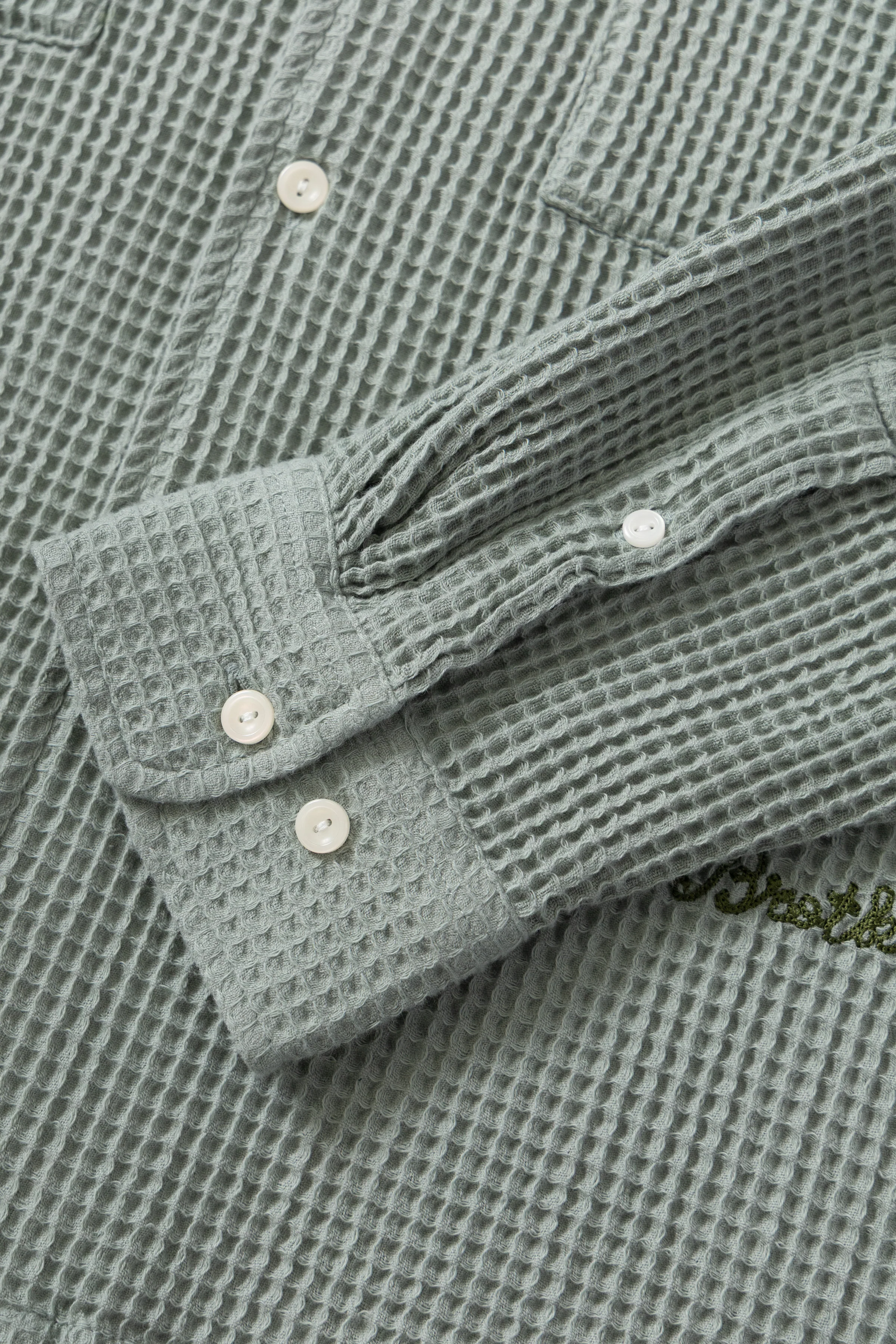 Brotherwolf - Buckley Long Sleeve Shirt - Green - Image 7