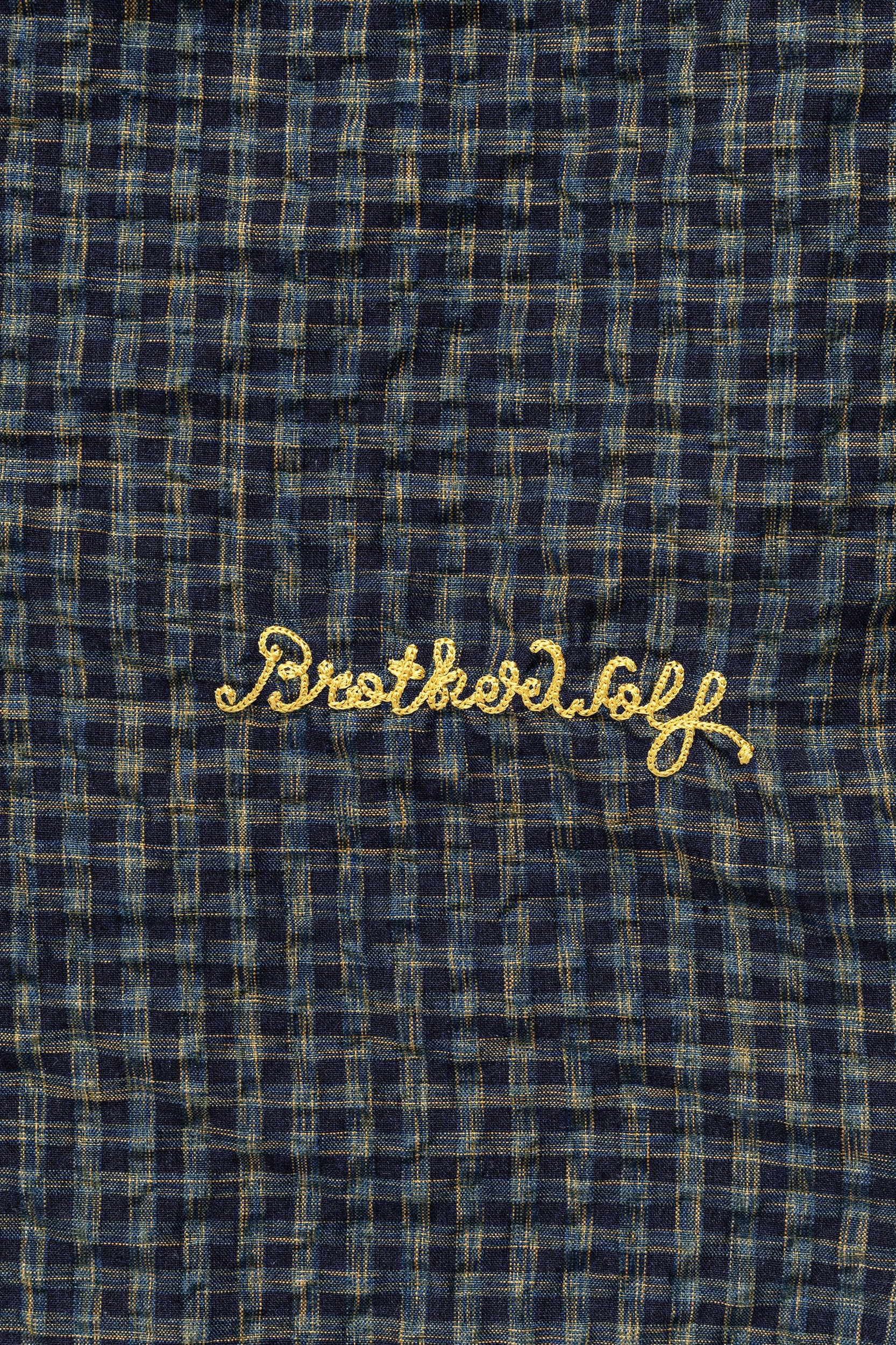 Brotherwolf - Check Short Sleeve Shirt - Navy - Image 3