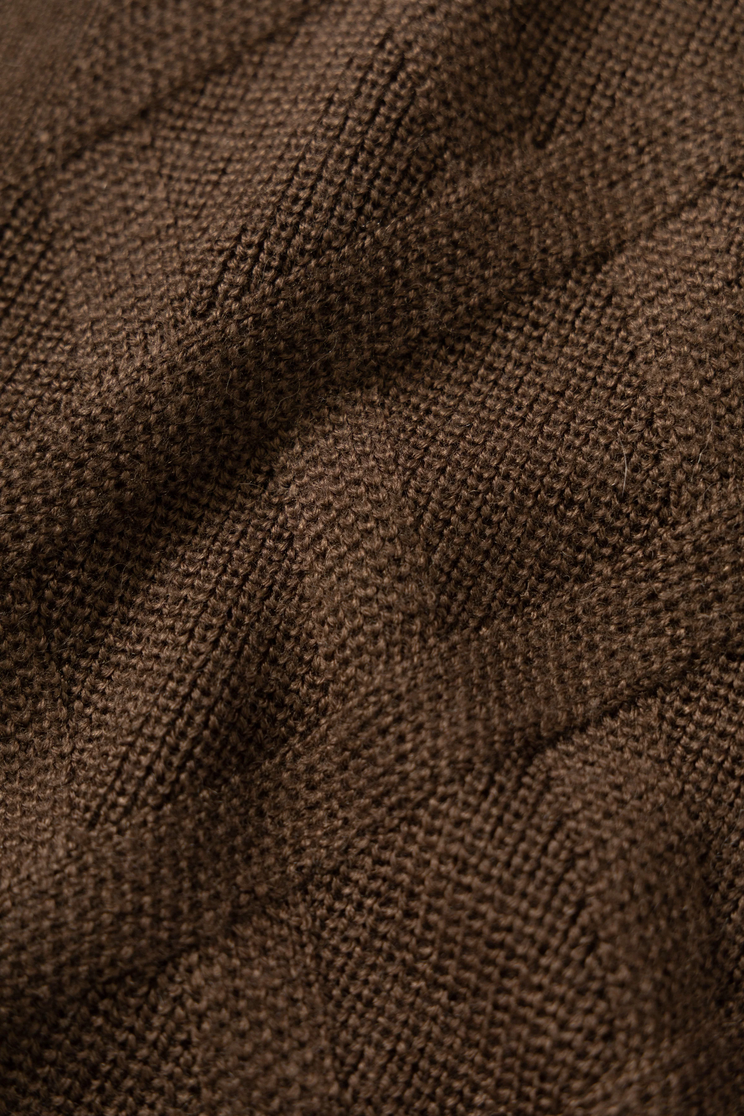 Brotherwolf - Plaid Knit - Brown - Image 7