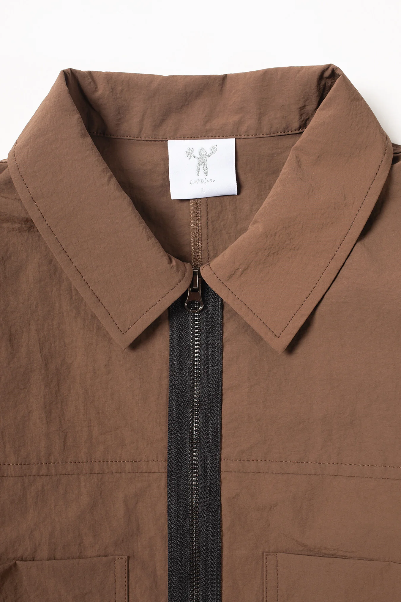 Candice - Air Nylon Shirt Jacket - Brown - Image 2