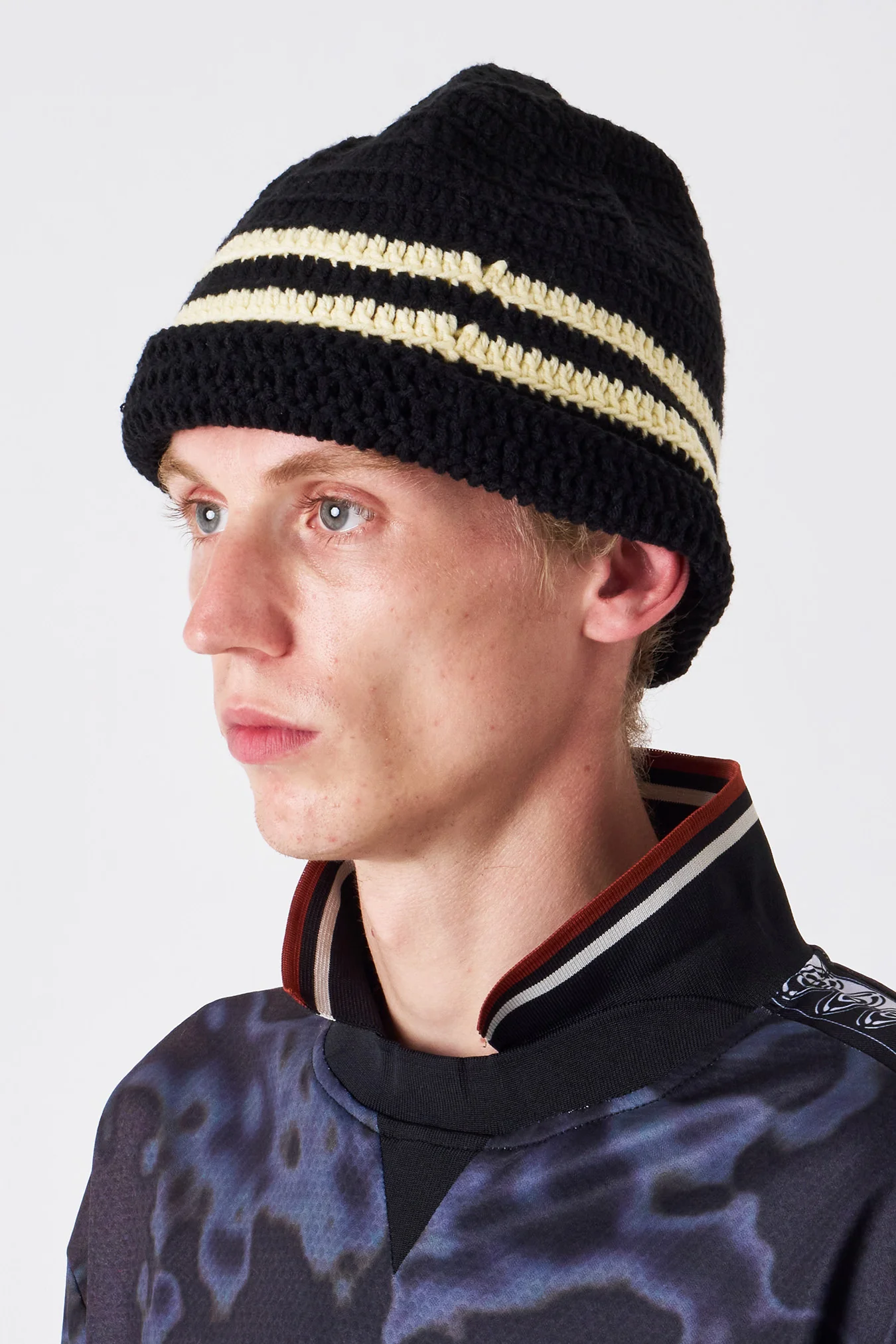 Candice - Crochet Beanie - Black - Image 3