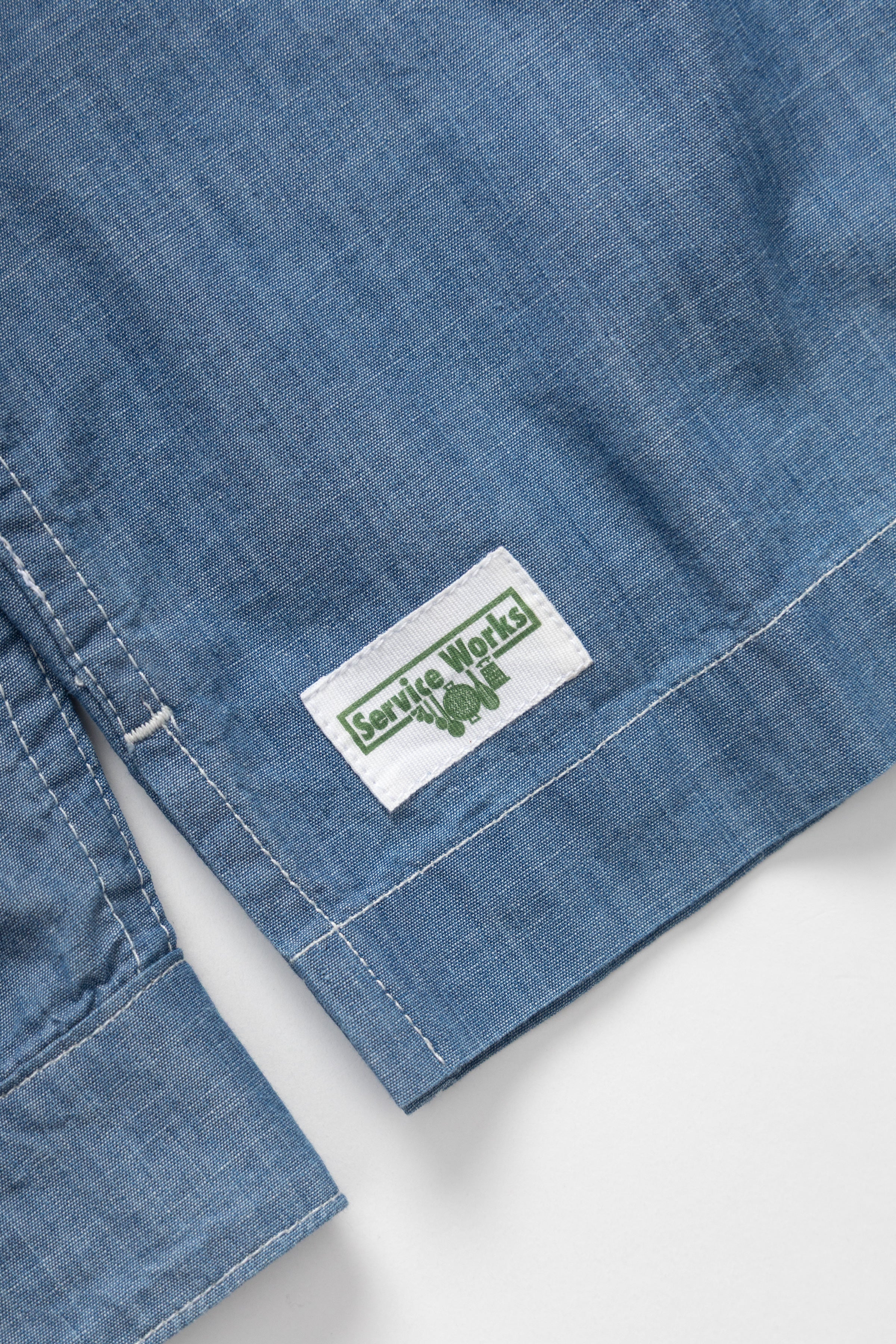 Service Works - Chambray Resort Shirt - Light Blue - Image 4