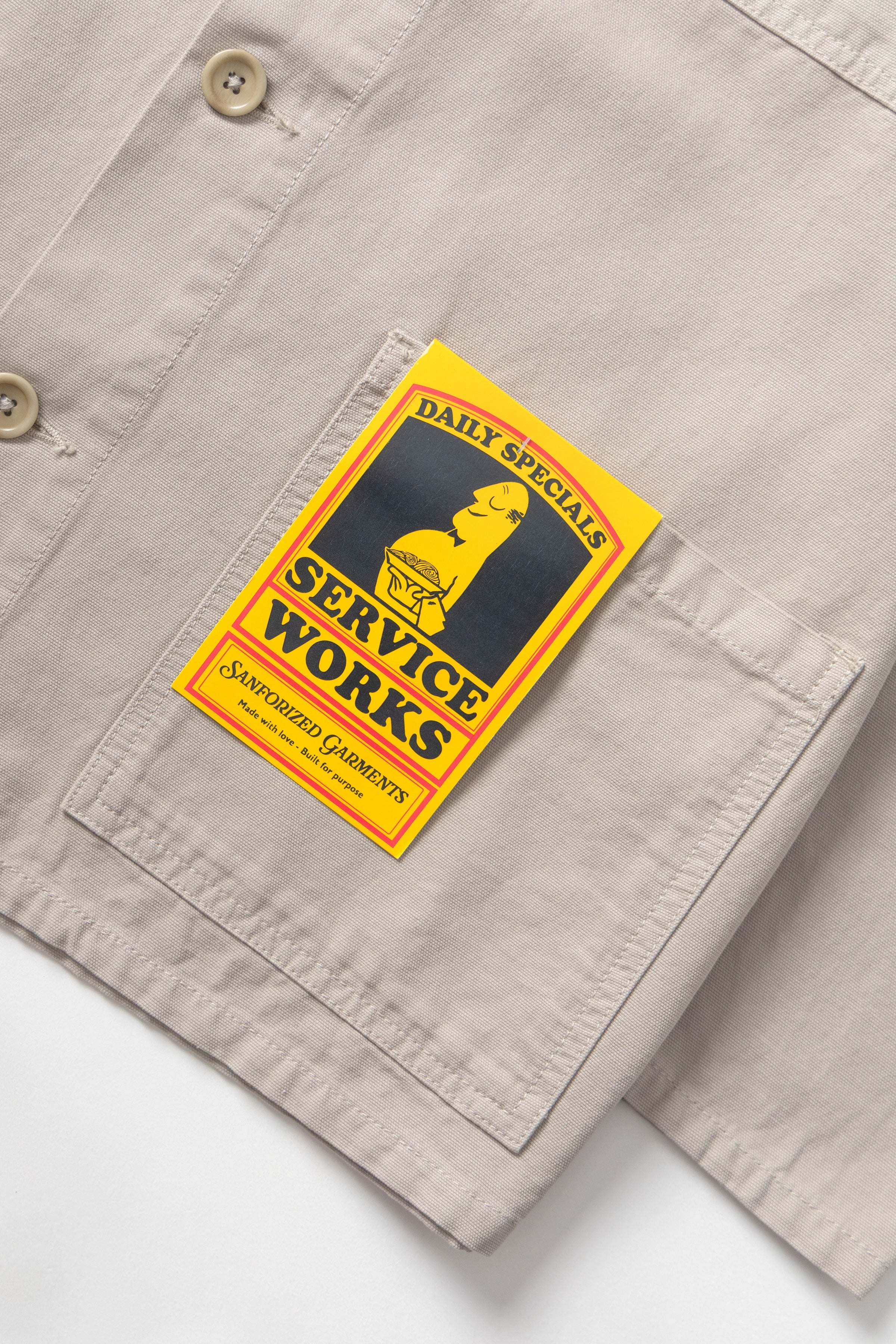 Service Works - Classic Chore Shirt - Stone - Image 4