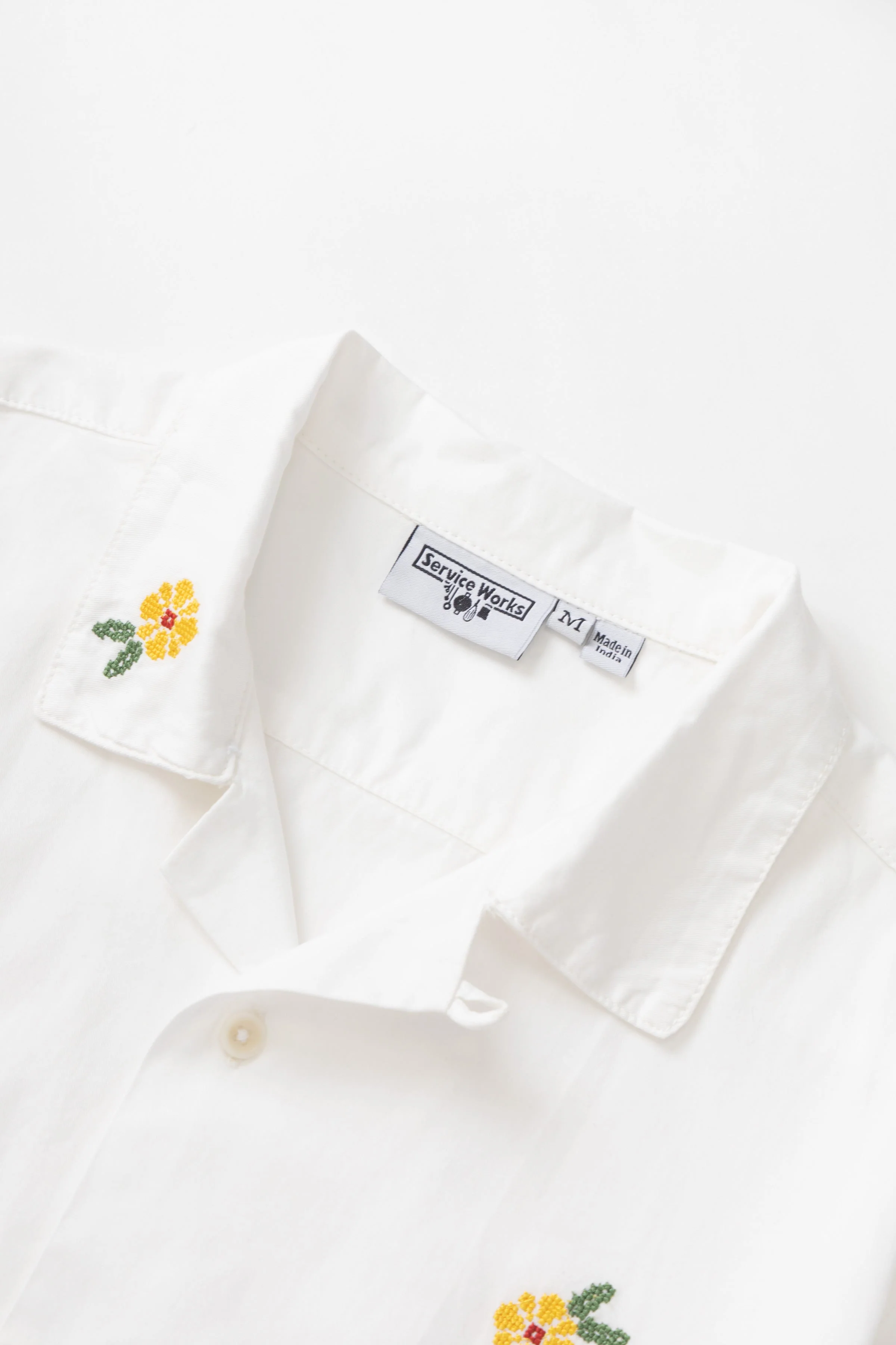 Service Works - Cross Stitch Shirt - White - Image 2