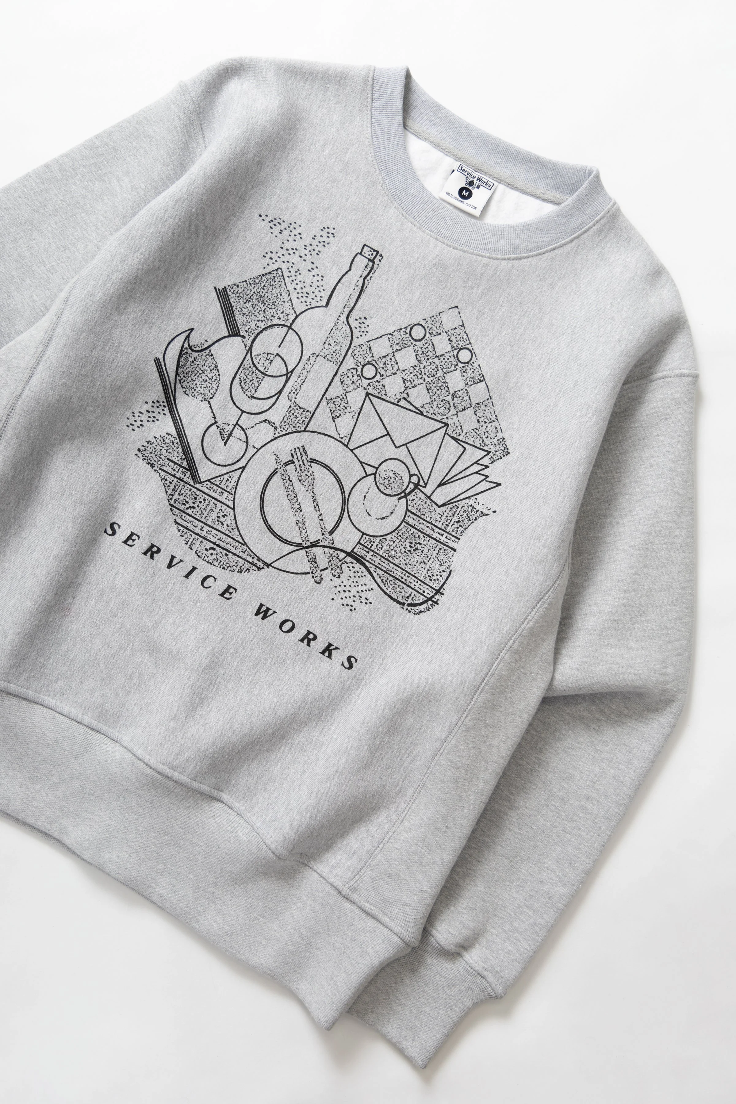 Service Works - Frequent Flyer Crewneck - Heather Grey - Image 2