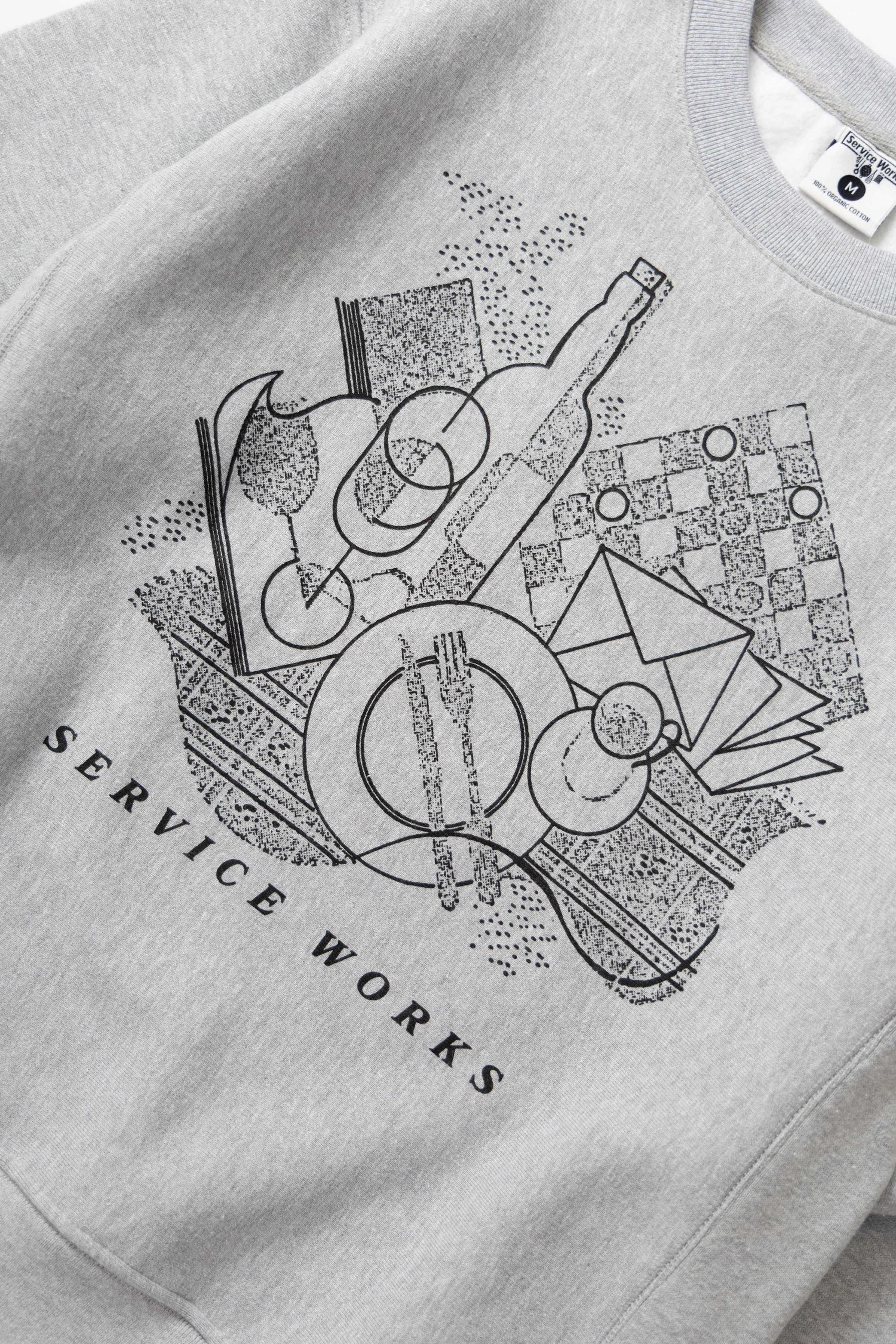 Service Works - Frequent Flyer Crewneck - Heather Grey - Image 4