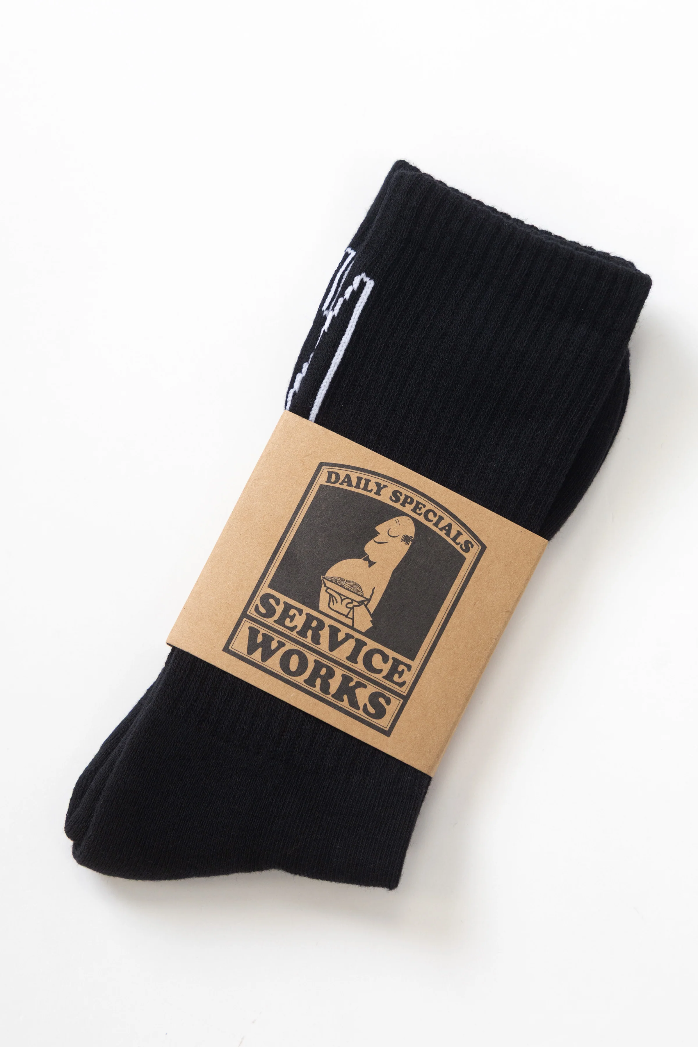 Service Works - Knife & Fork Socks - Black - Image 5