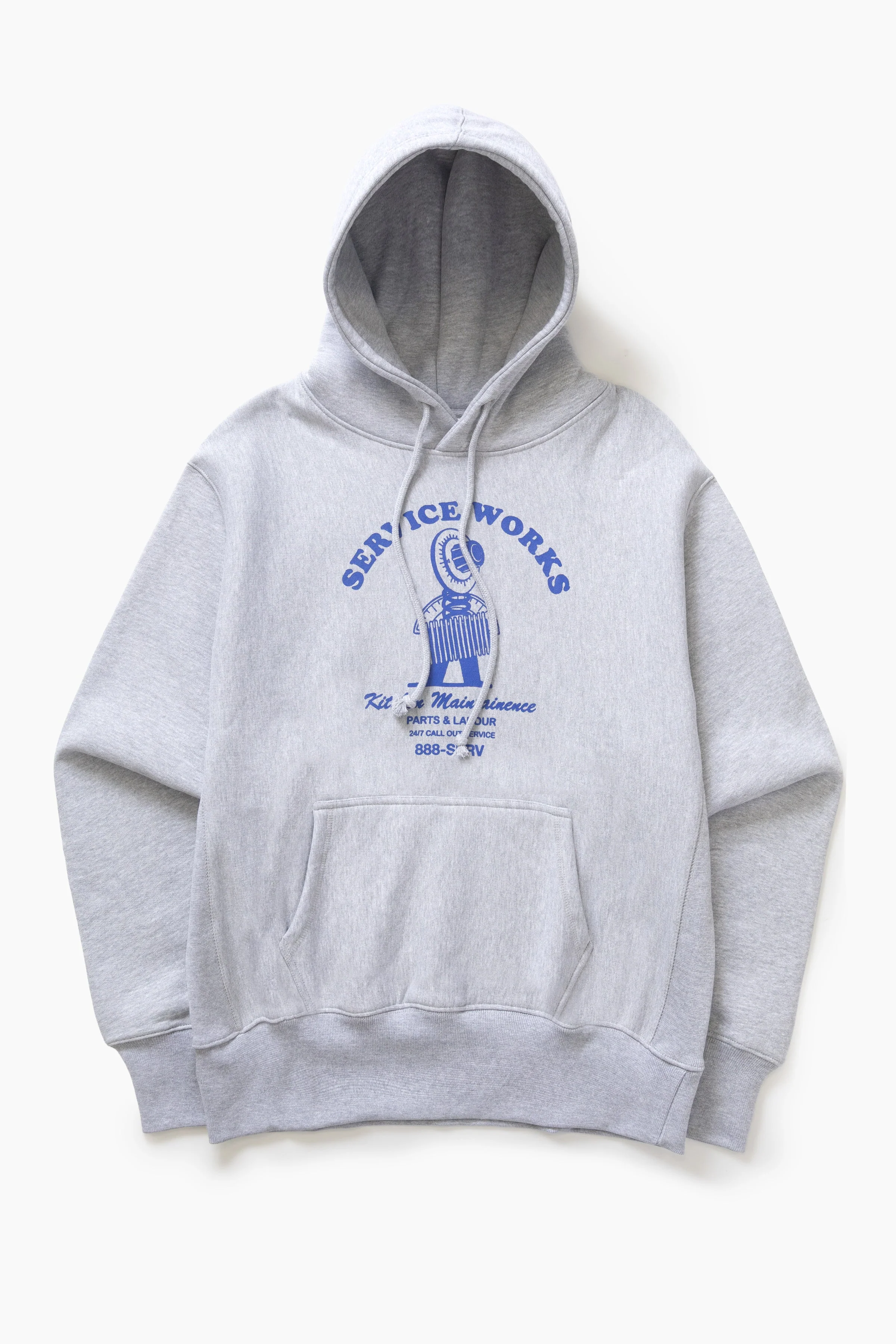 Service Works - Maintainence Hoodie - Heather Grey