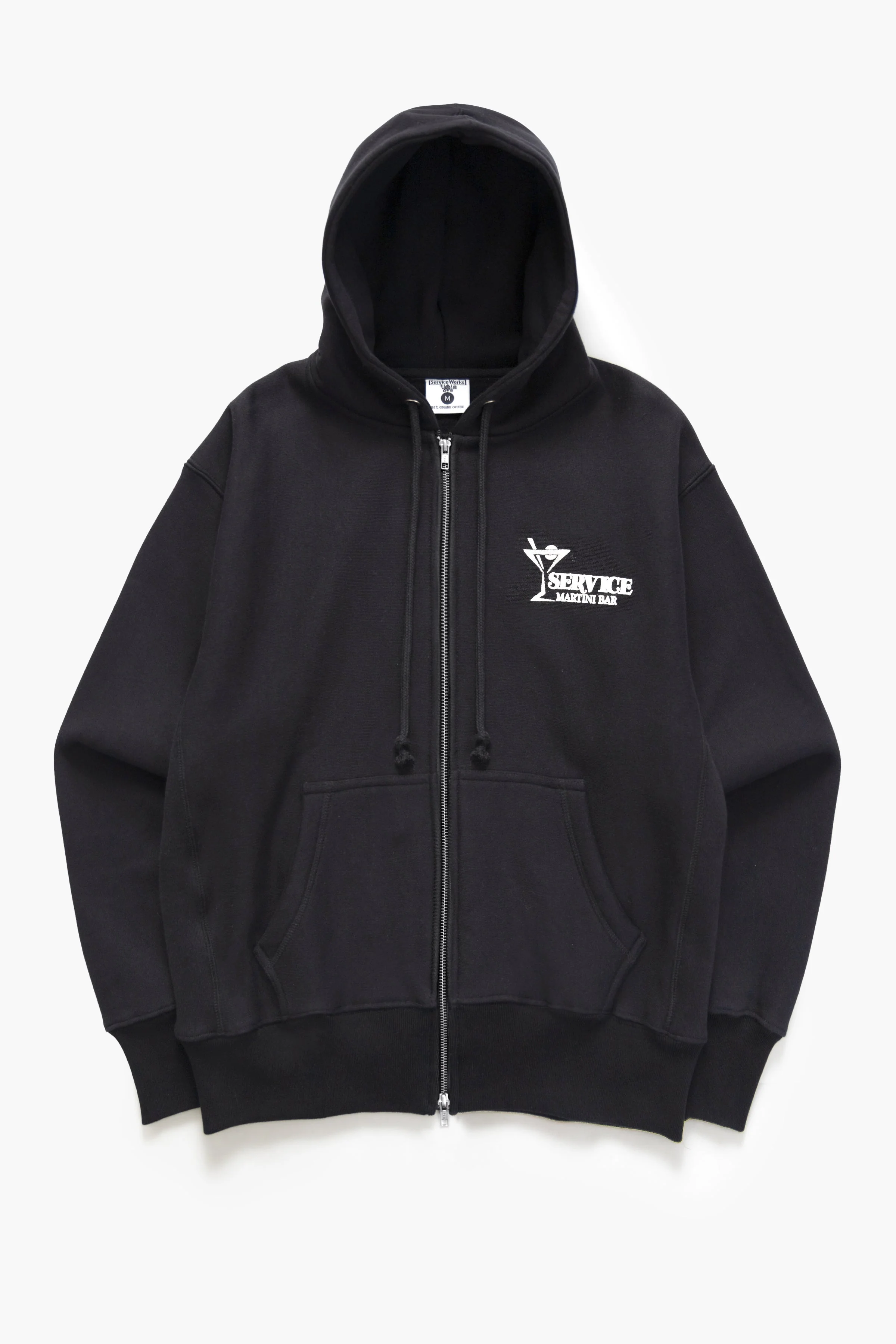 Service Works - Martini Zipper Hoodie - Black