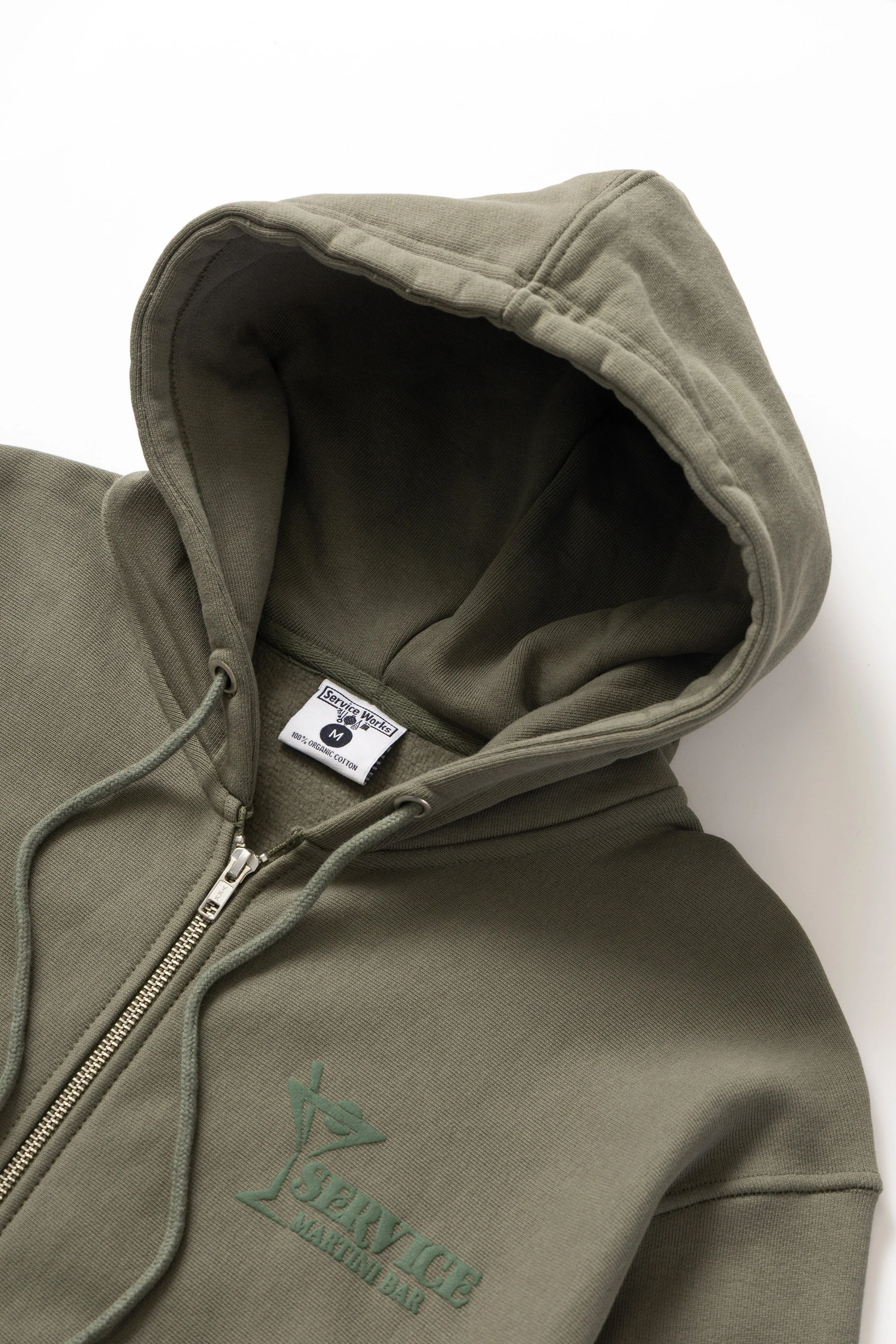 Service Works - Martini Zipper Hoodie - Olive - Image 4