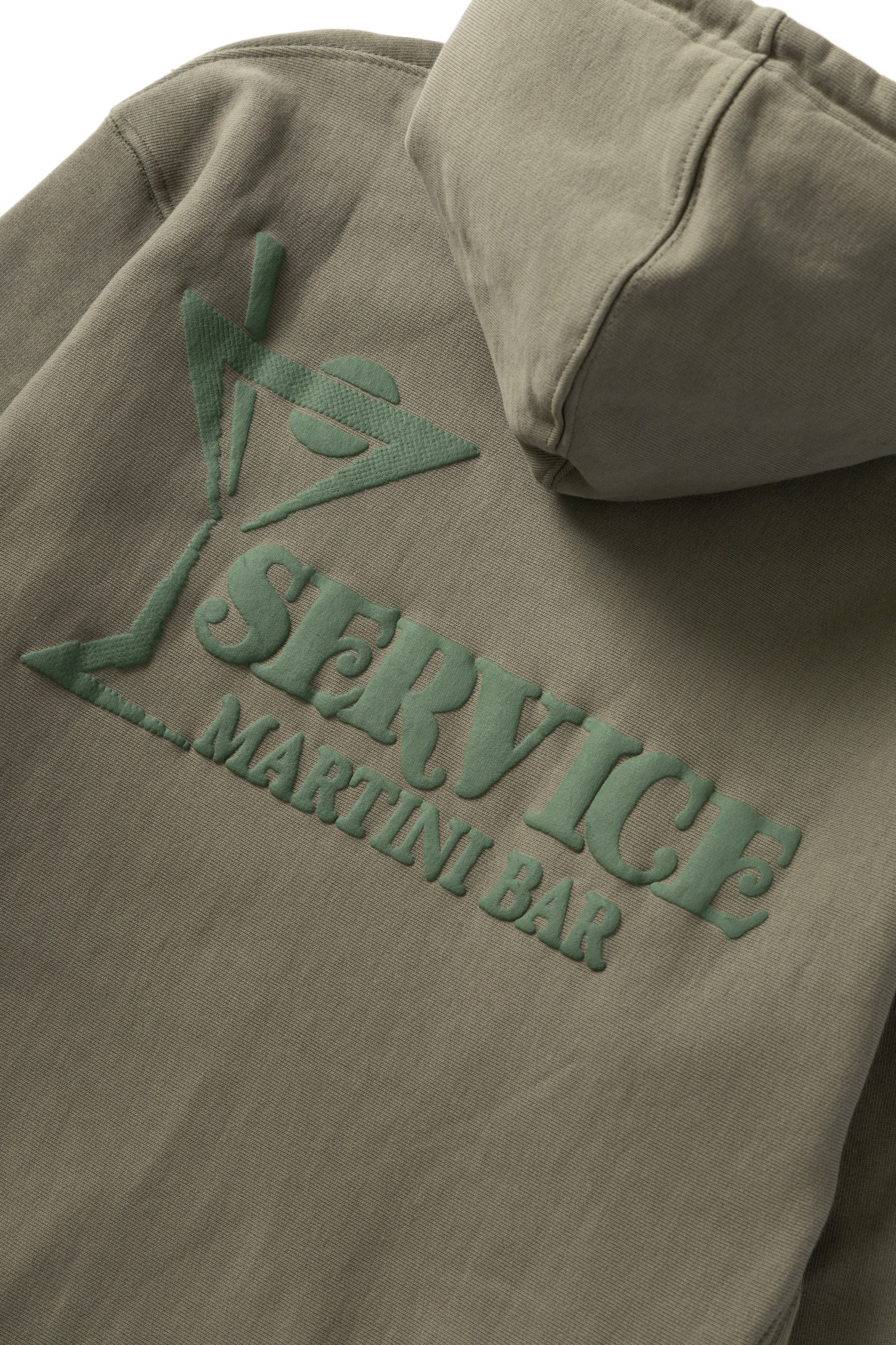 Service Works - Martini Zipper Hoodie - Olive - Image 6