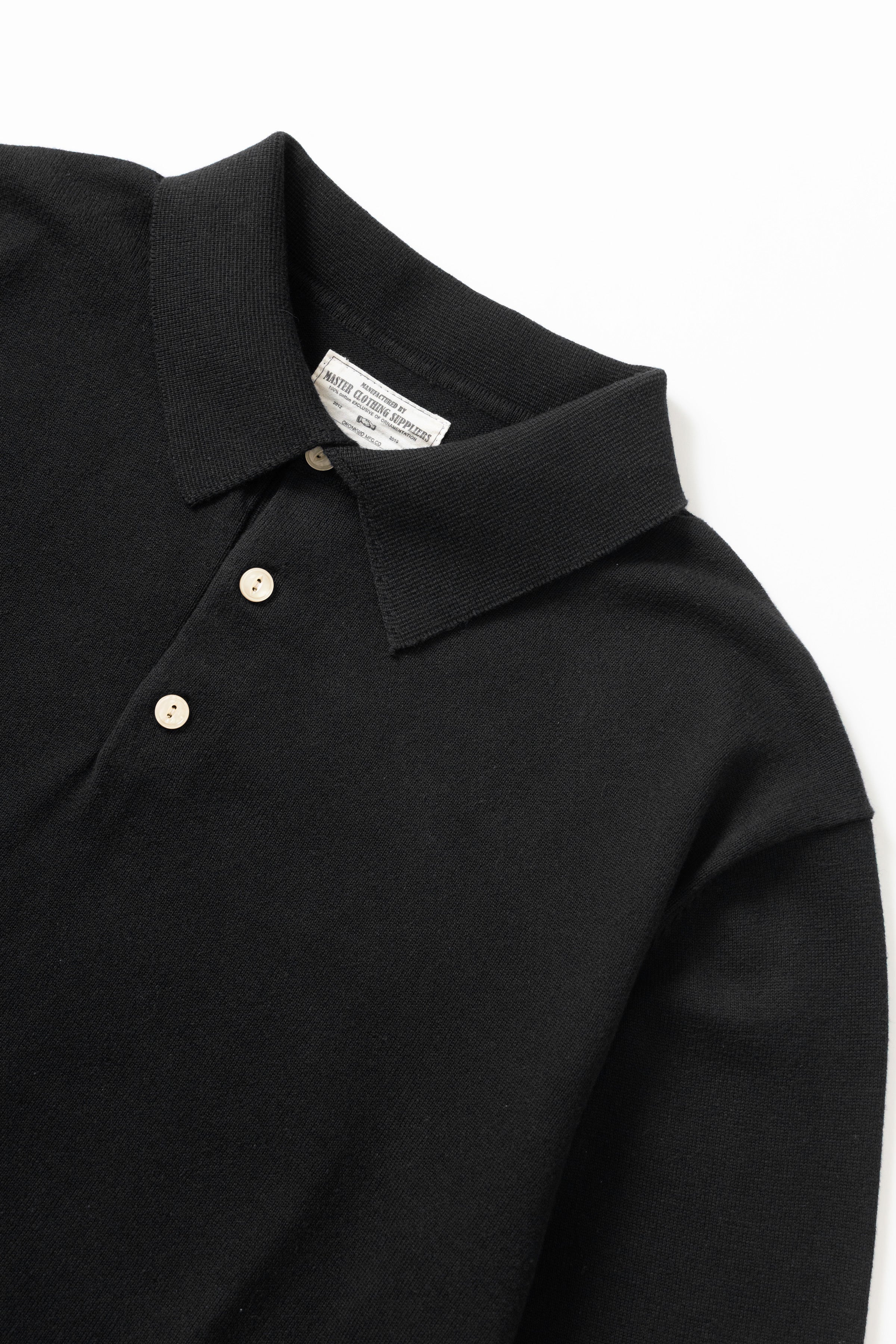 Okonkwo MFG - Three Button Polo - Black - Image 4