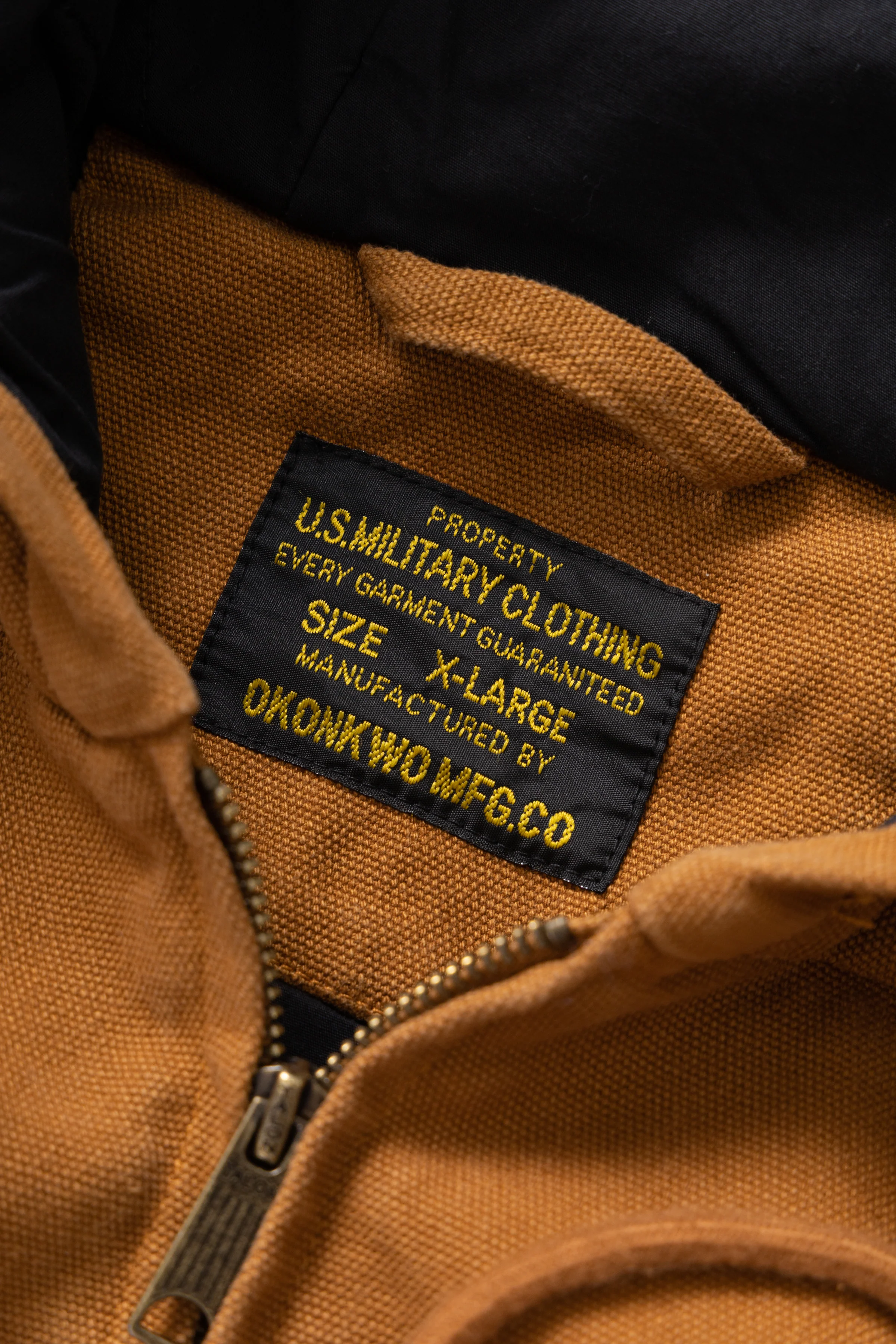 Okonkwo MFG - Canvas Hooded Jacket - Dark Khaki - Image 7