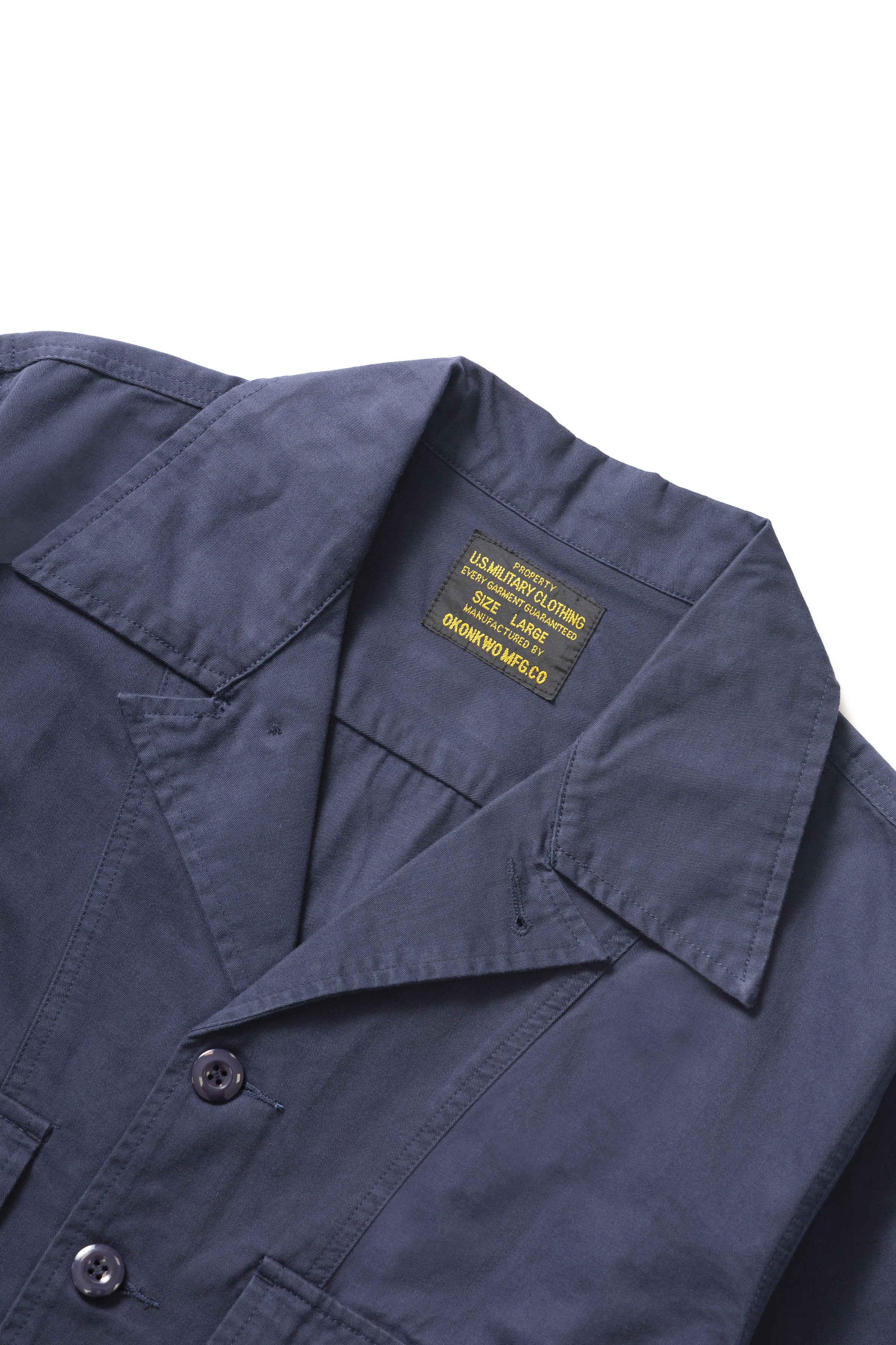 Okonkwo MFG - Cuban HBT Overshirt - Navy - Image 2