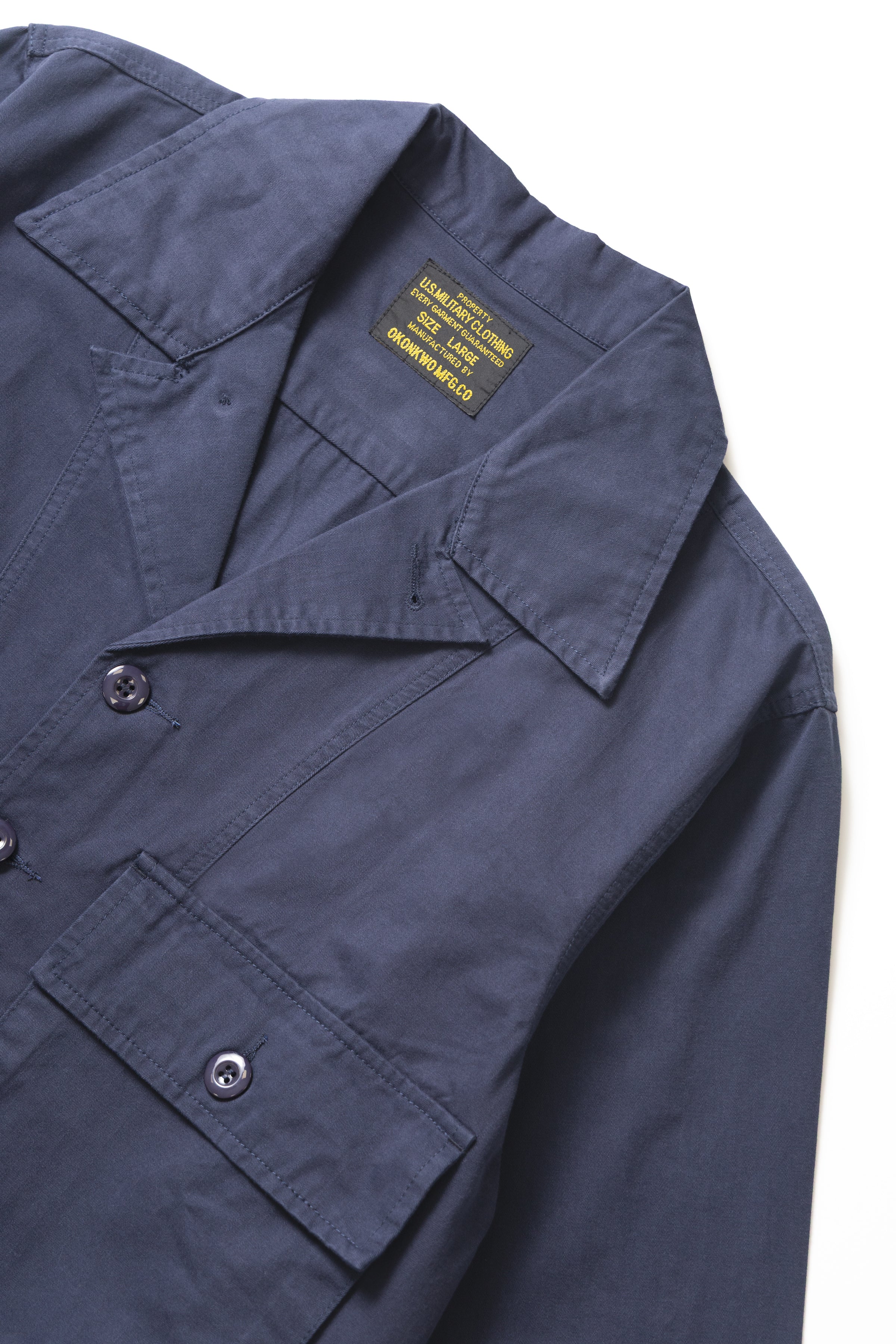 Okonkwo MFG - Cuban HBT Overshirt - Navy - Image 5