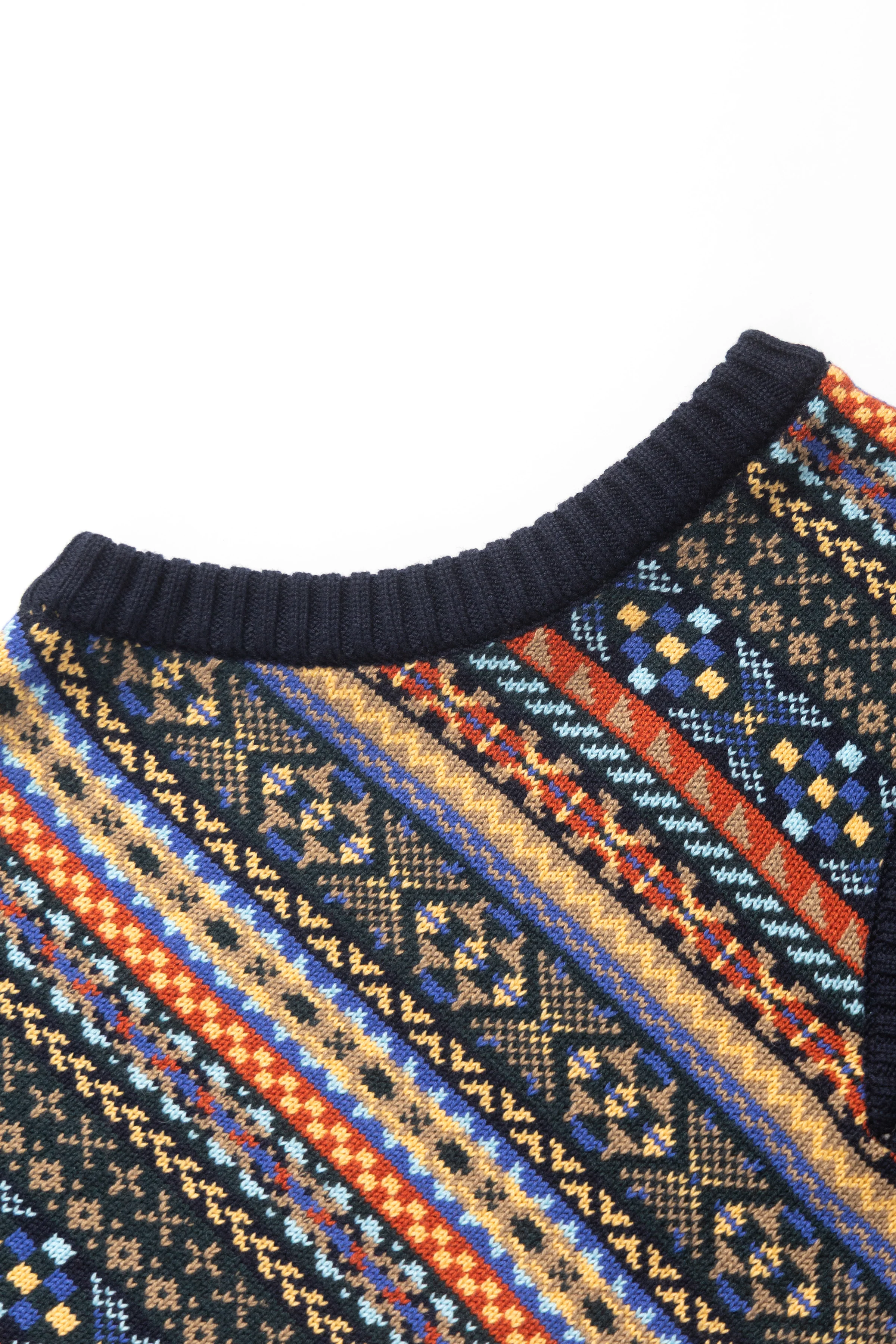Okonkwo MFG - Fair Isle Knitted Vest - Navy - Image 4