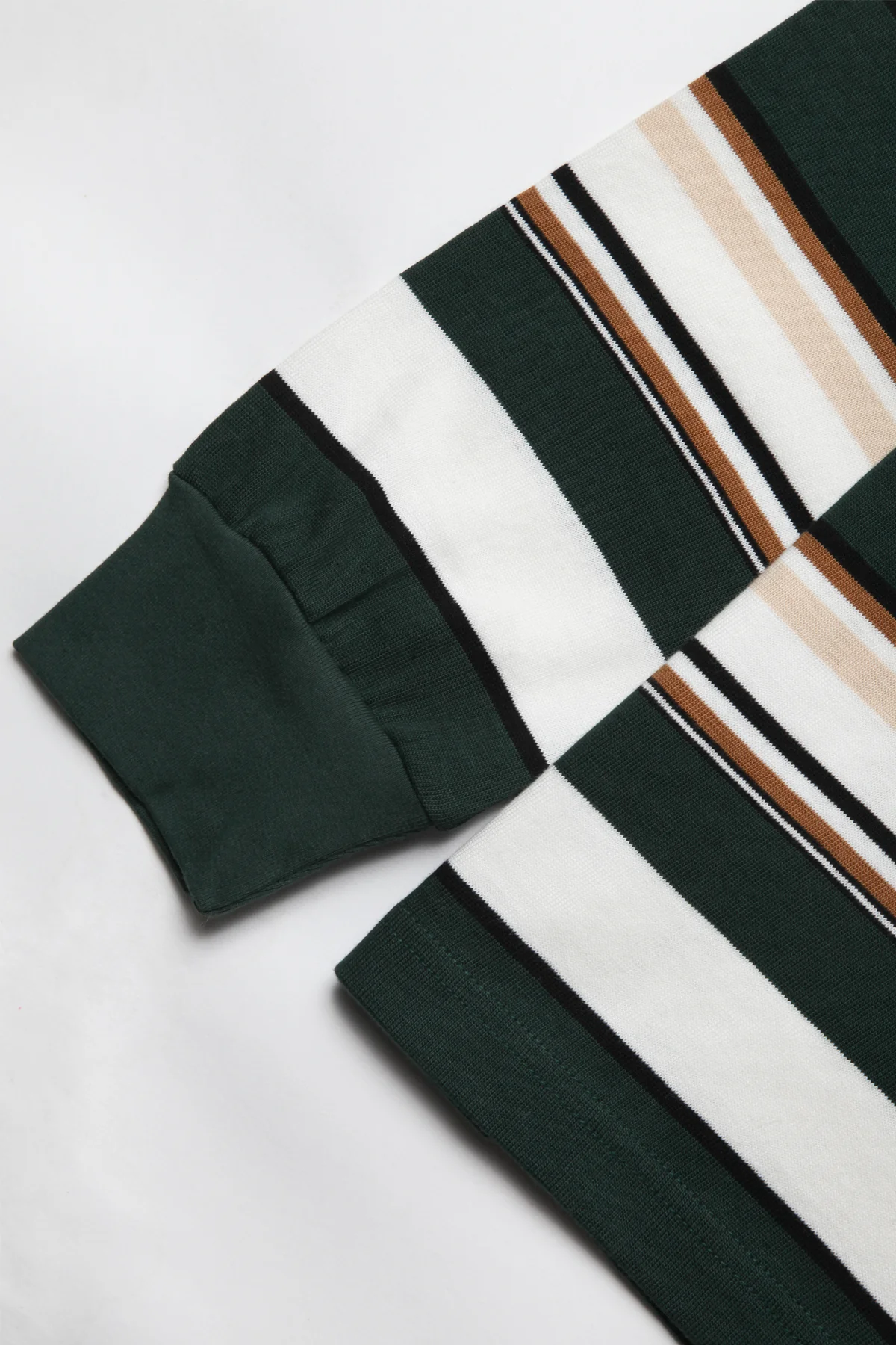 Okonkwo MFG - Long Sleeve Striped Tee - Green/White - Image 4