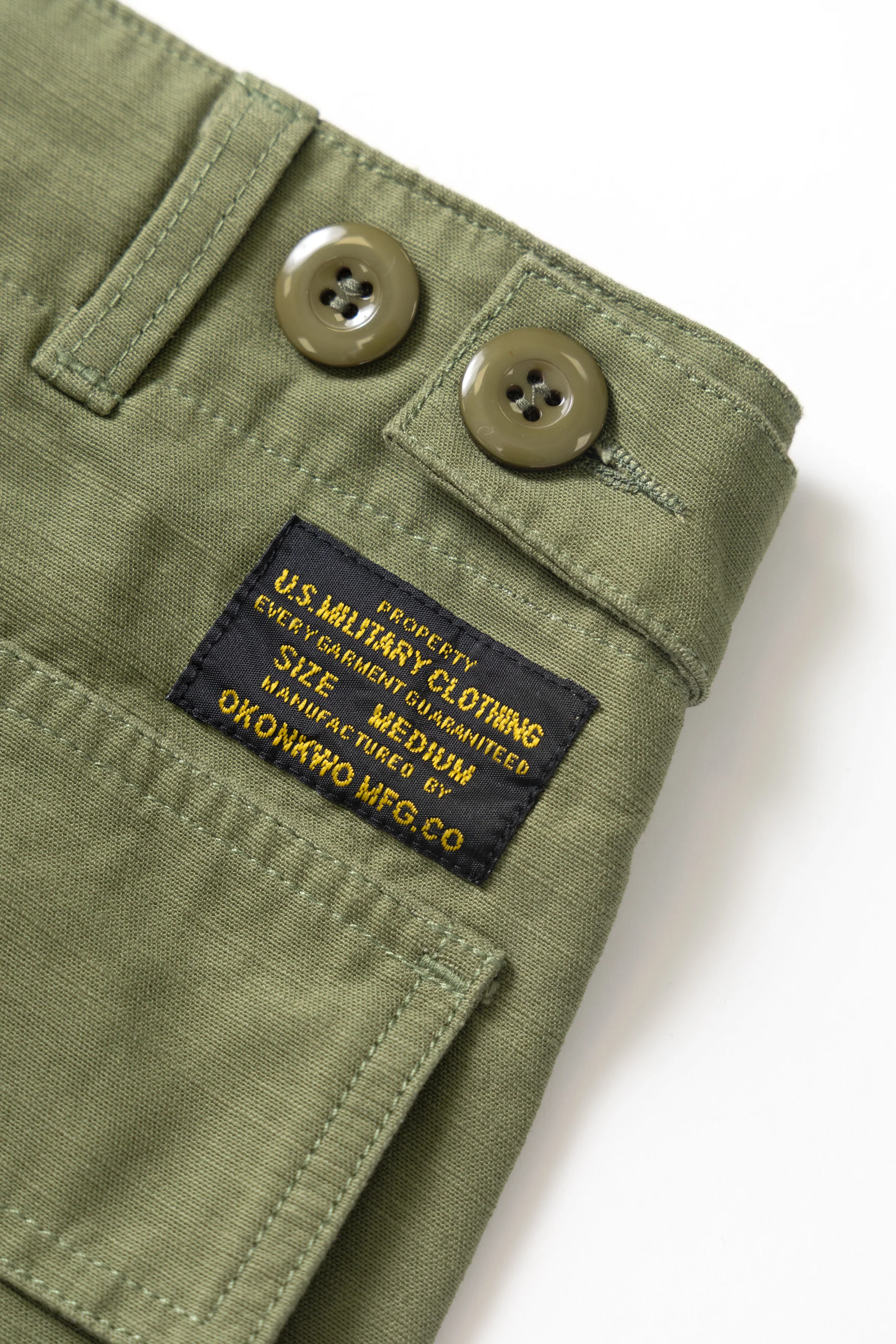 Okonkwo MFG - OG107 Fatigue Shorts - Green - Image 2