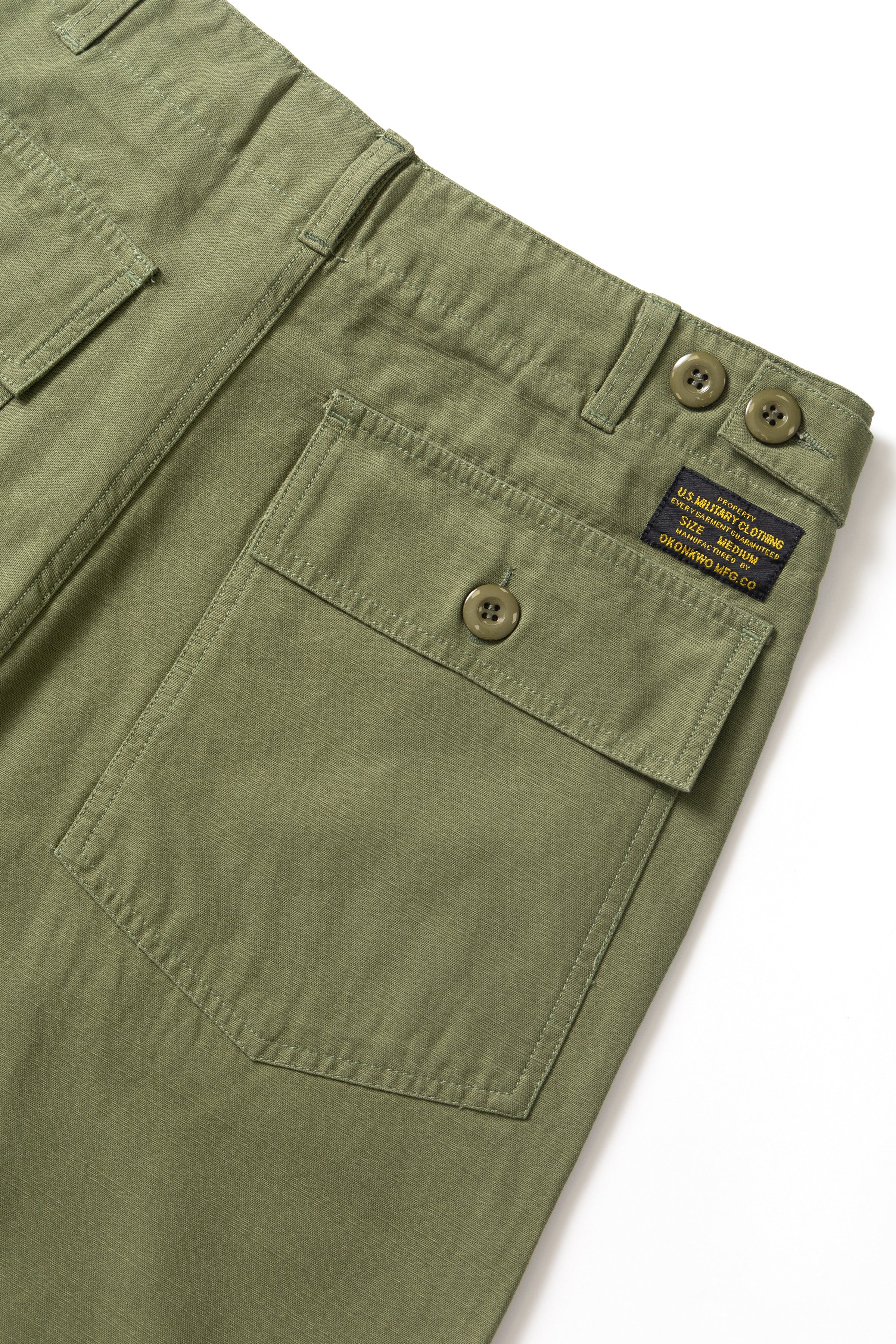 Okonkwo MFG - OG107 Fatigue Shorts - Green - Image 6