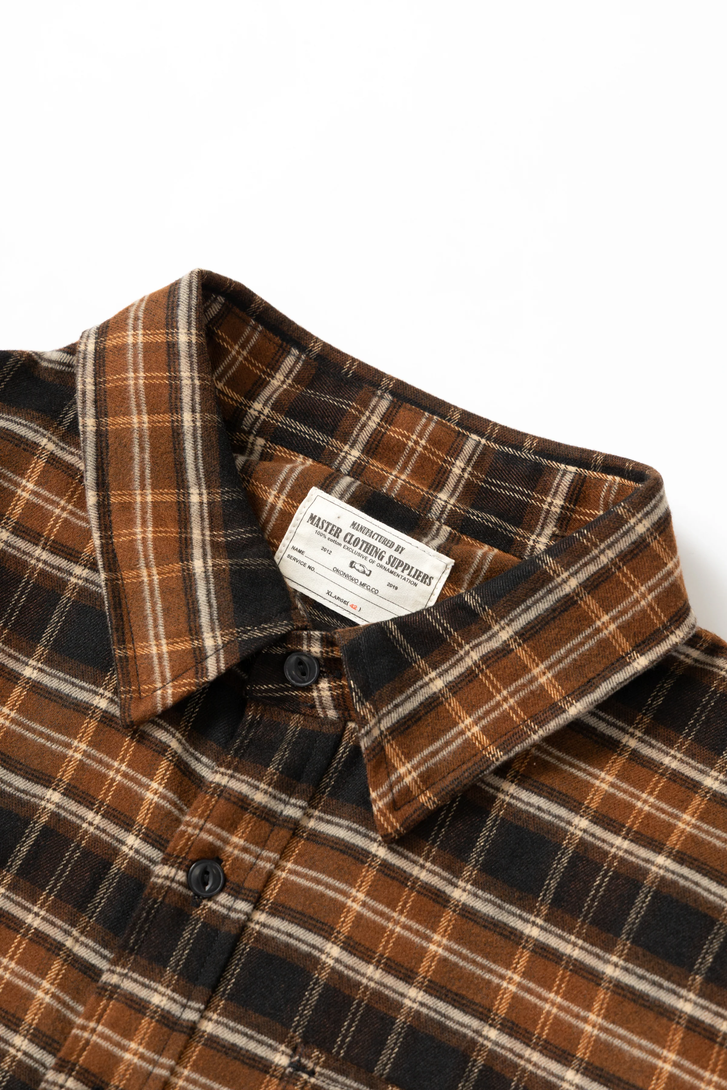 Okonkwo MFG - Plaid Shirt - Brown - Image 5