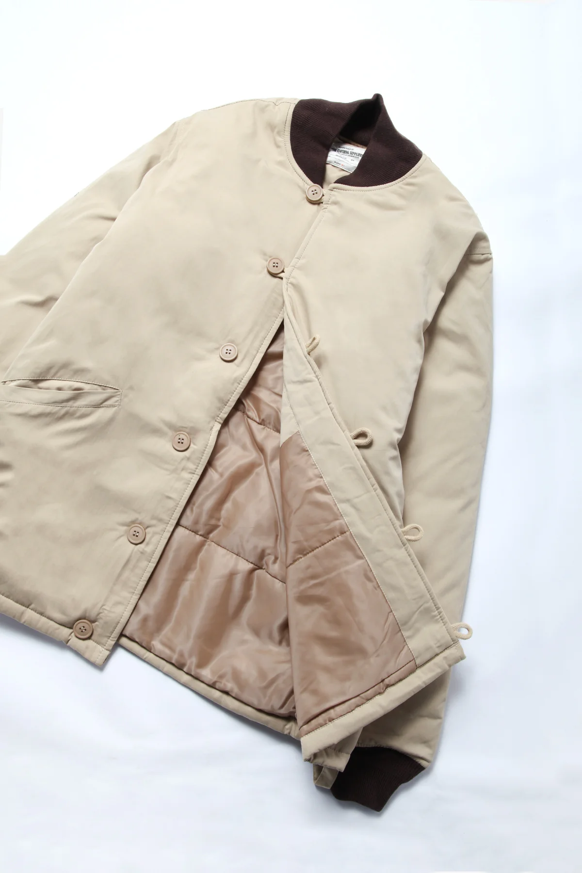 Okonkwo MFG - Quilted Bomber Jacket - Ecru - Image 4
